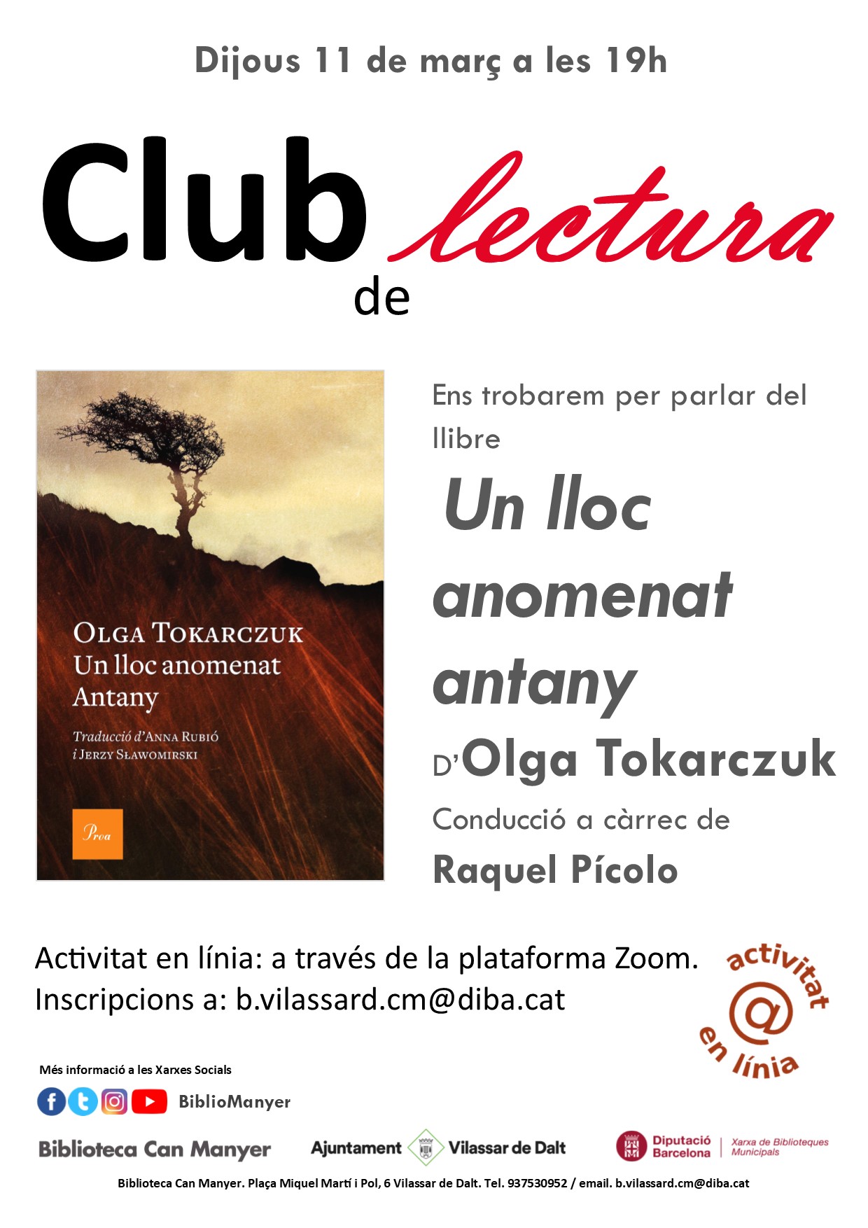 Club de lectura: Un lloc anomenat antany