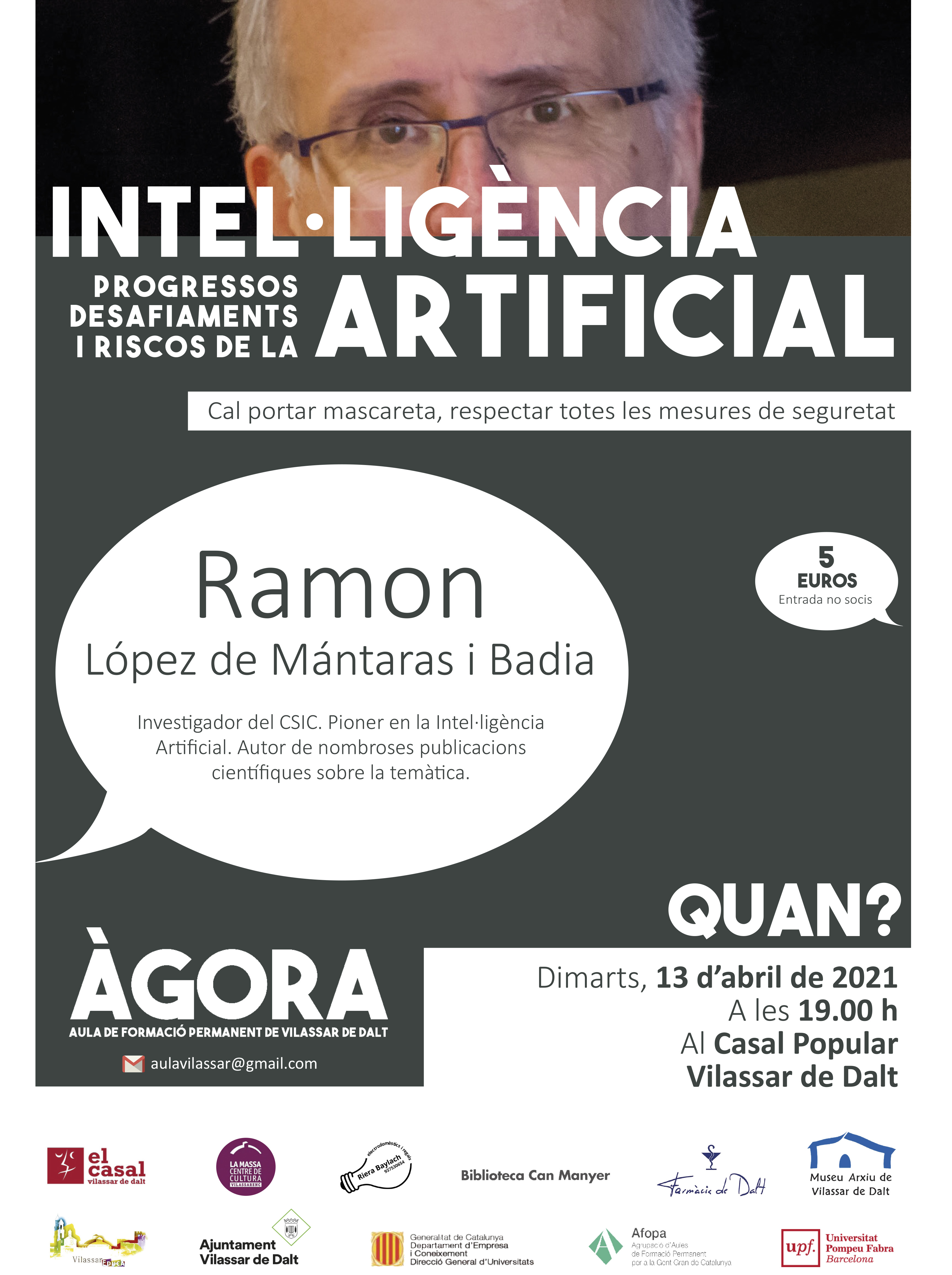 &Agrave;gora Vilassar: Progressos, desafiaments i riscos de la iltel&middot;lig&egrave;ncia artificial