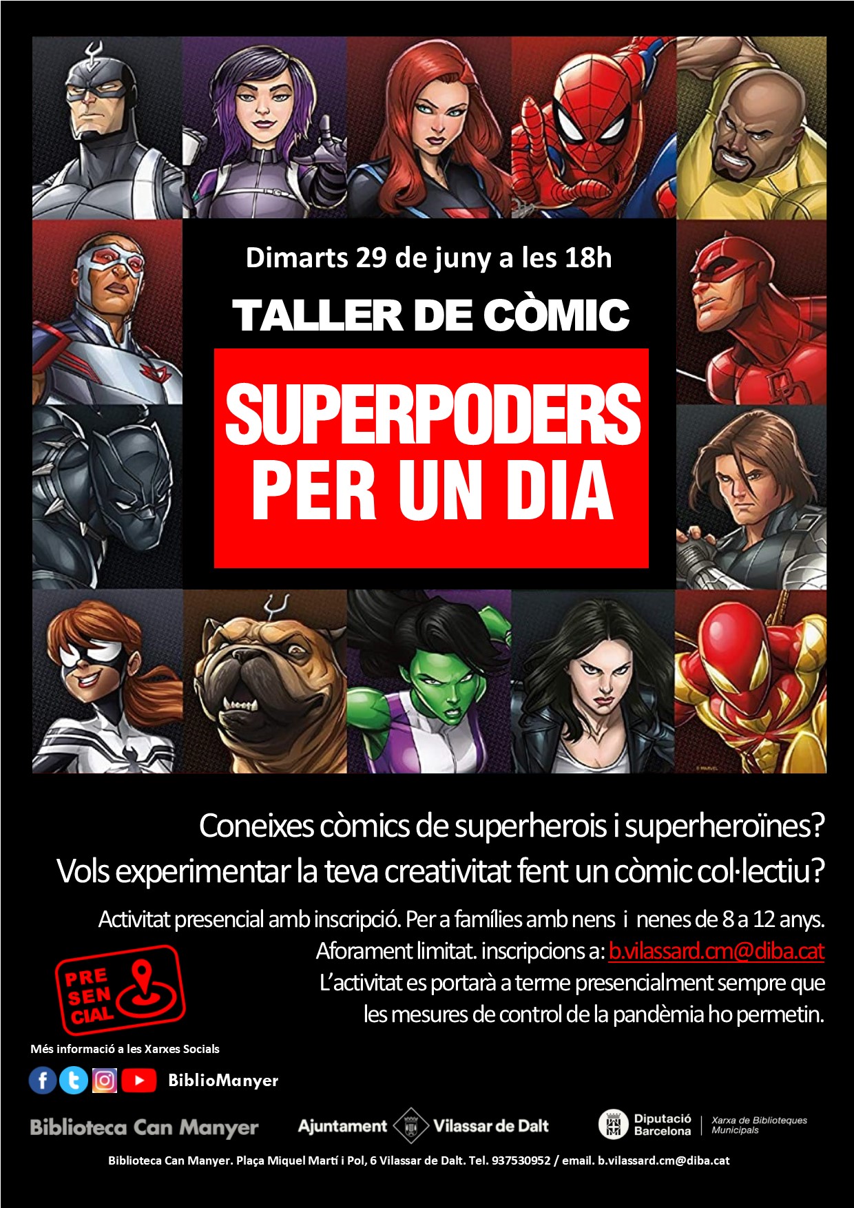 Taller de c&ograve;mic: Superpoders per un dia