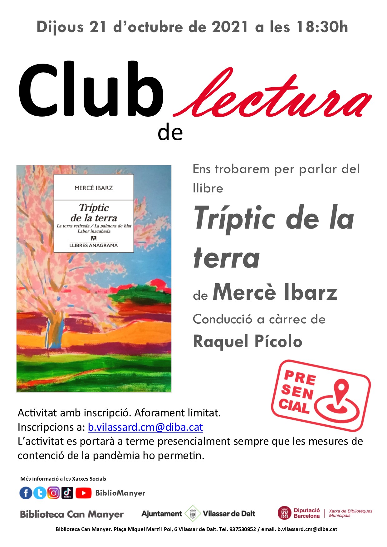 Club de lectura: Tr&iacute;ptic de la Terra