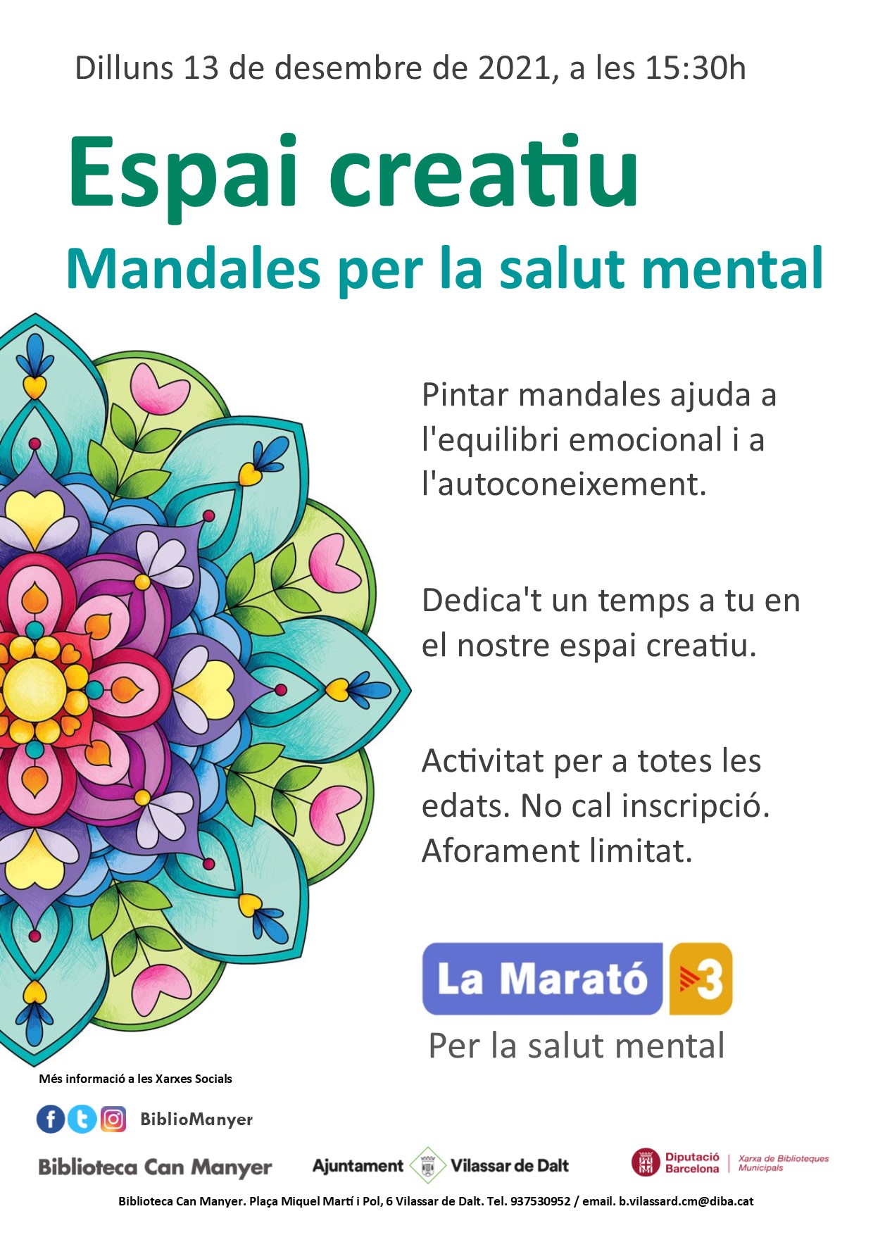 Espai creatiu: Mandales per la salut mental