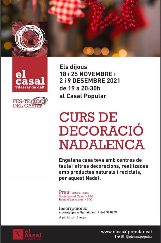 Curs de decoraci&oacute; nadalenca