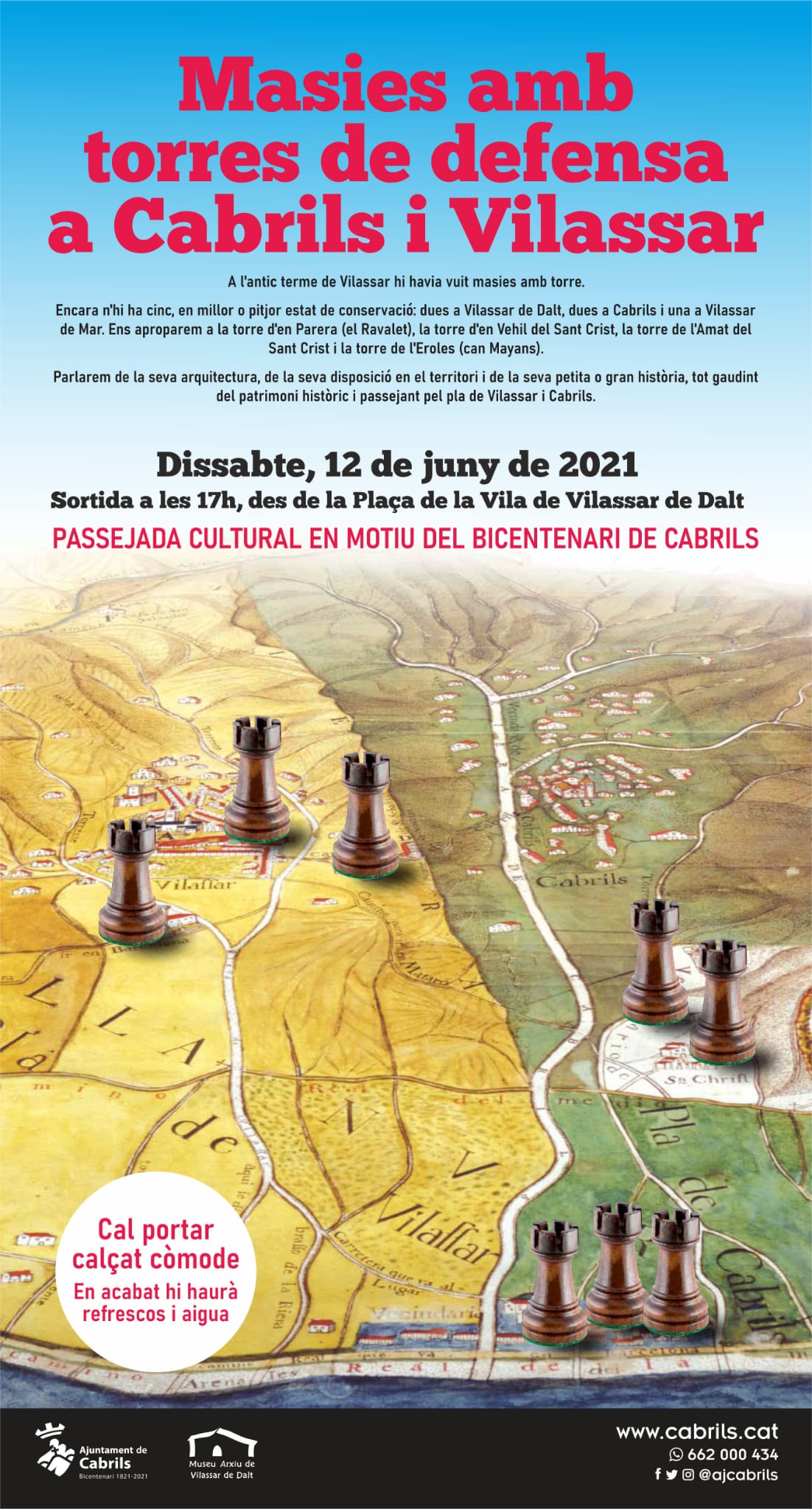 Masies amb torres de defensa a Cabrils i Vilassar