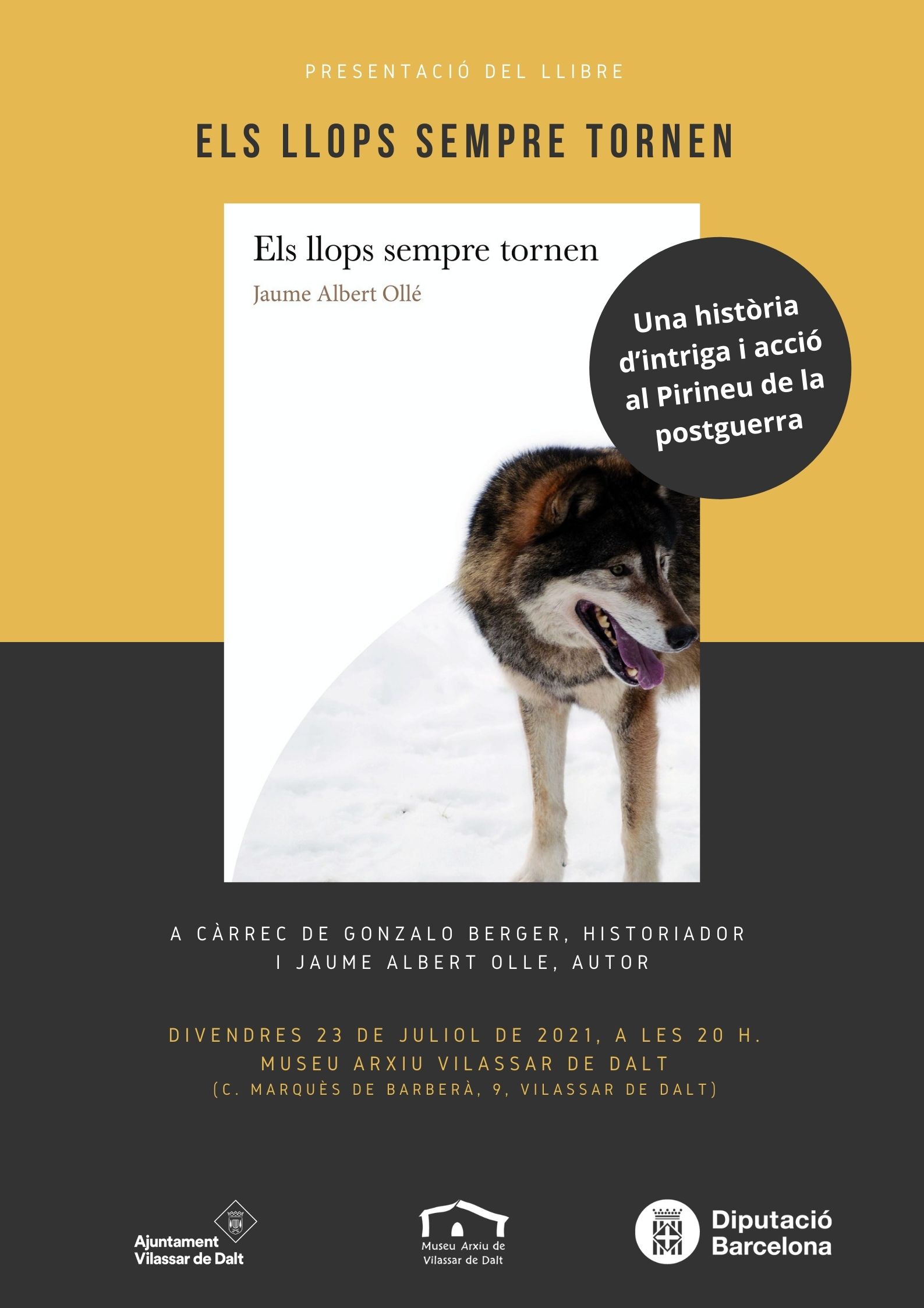 Presentaci&oacute; del llibre 'Els llops sempre tornen'