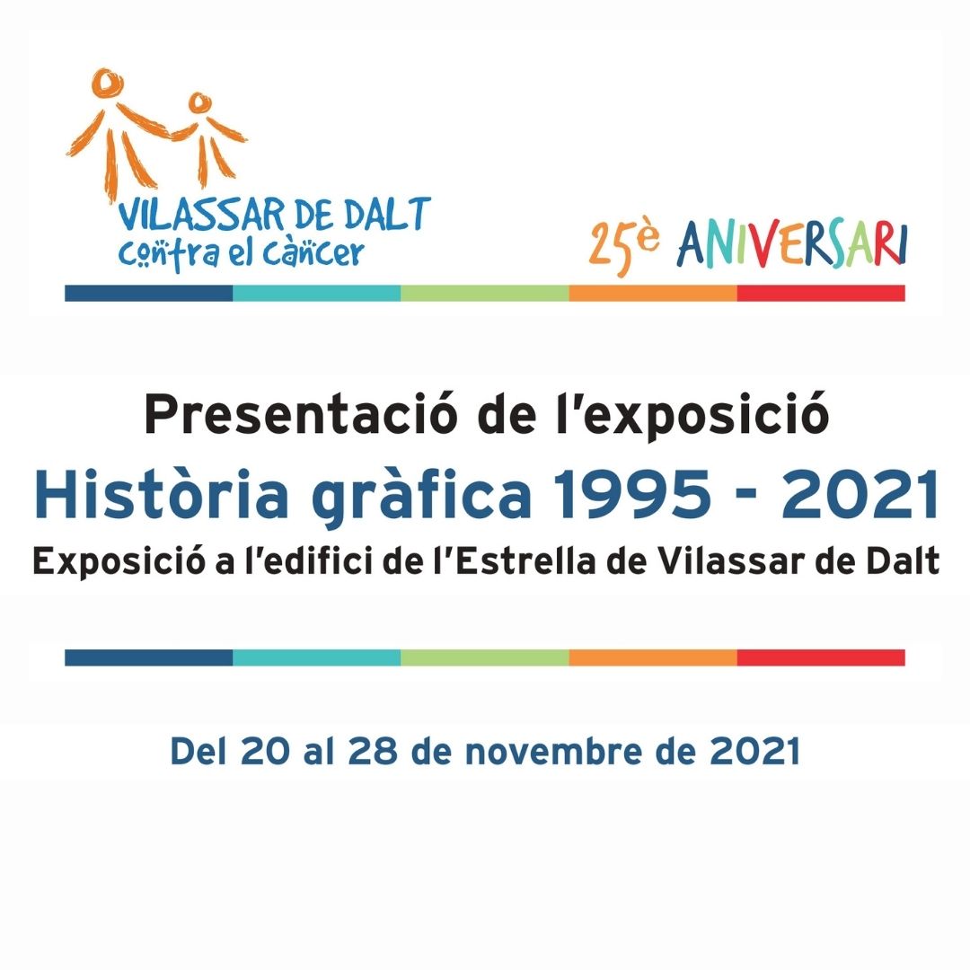Exposici&oacute; 'Hist&ograve;ria gr&agrave;fica 1995 - 2021' de Vilassar contra el c&agrave;ncer