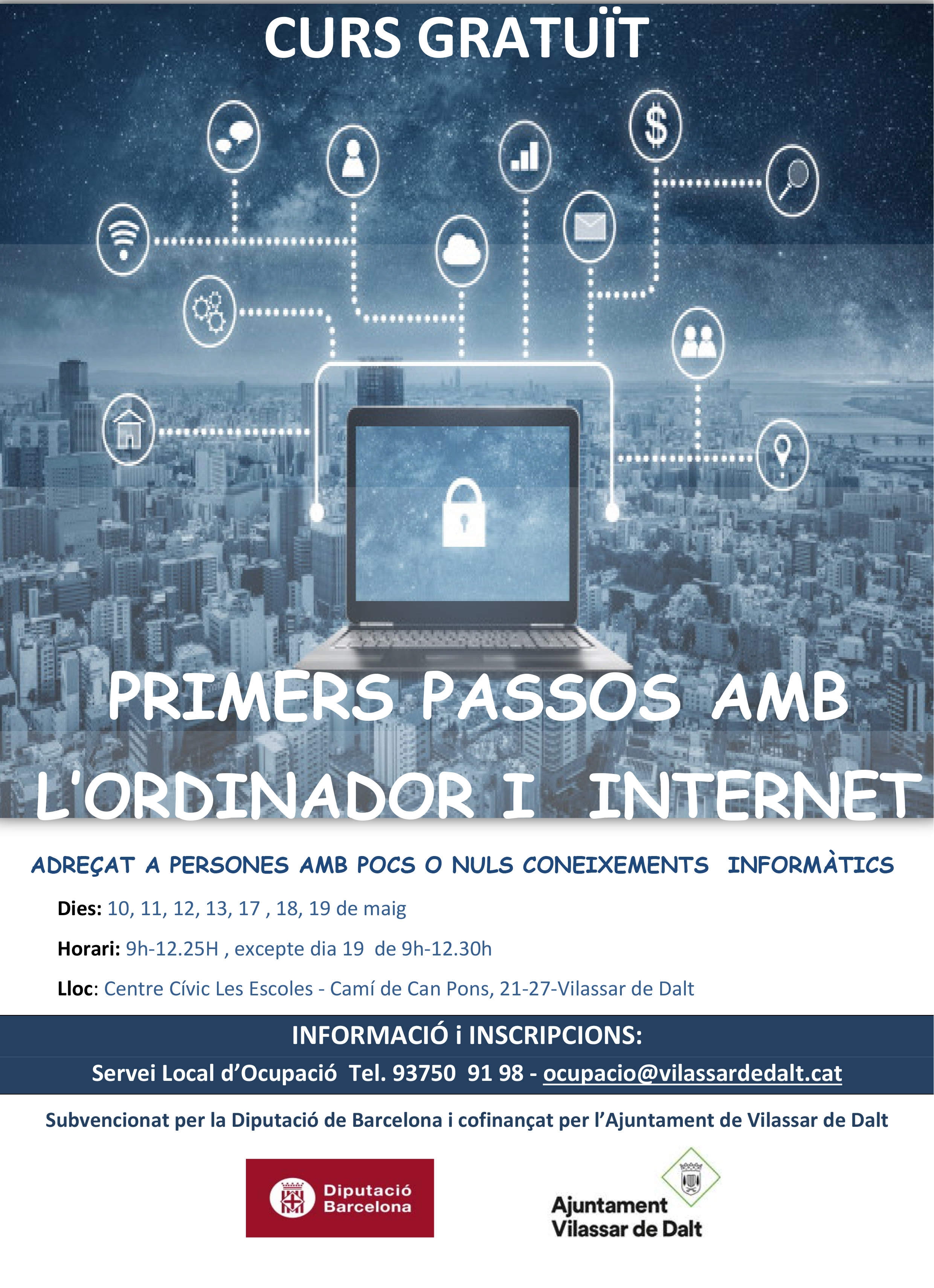 Curs gratuït: Primers passos amb l'ordinador i internet