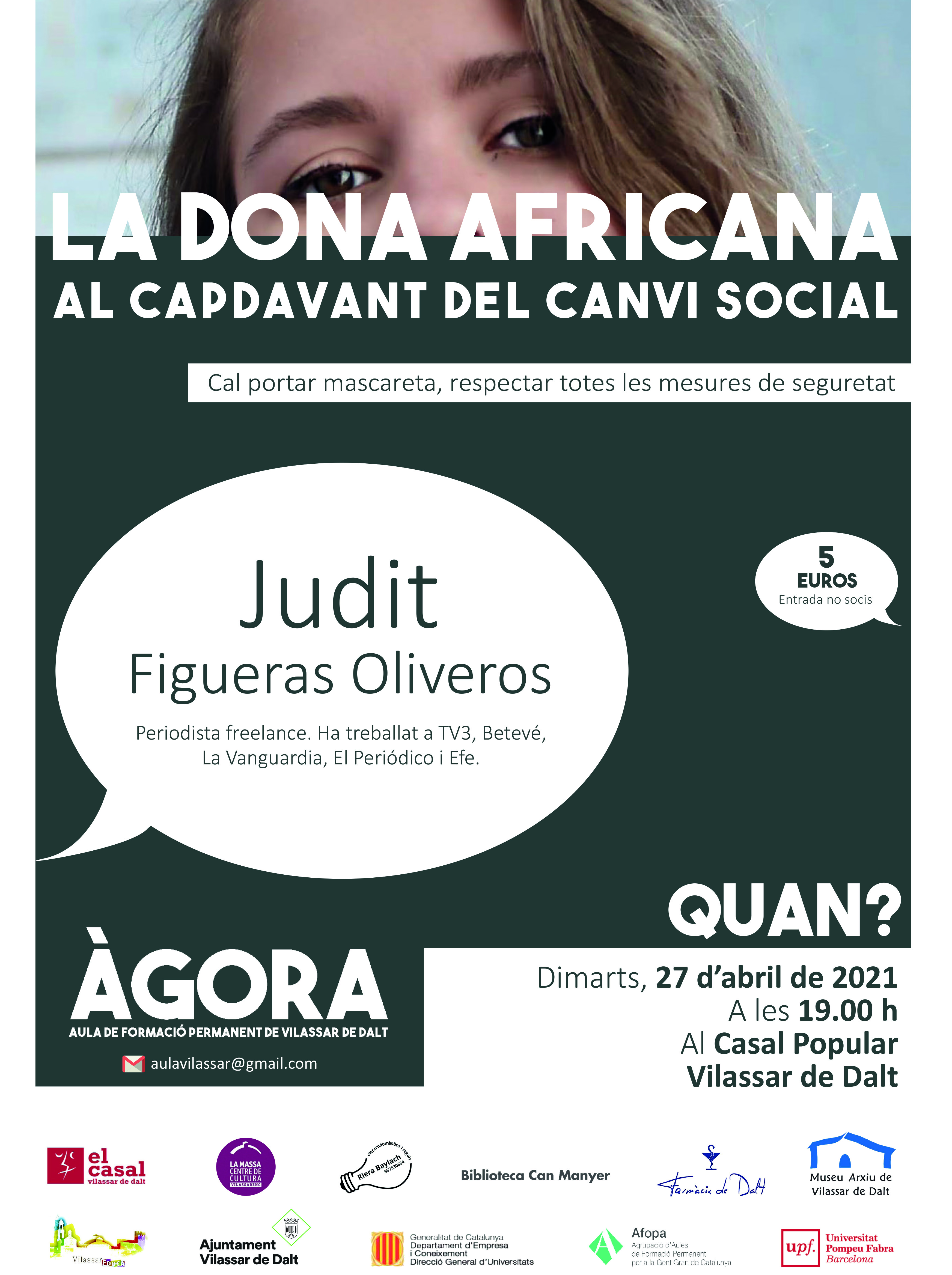 &Agrave;gora Vilassar: La dona africana al capdavant del canvi social