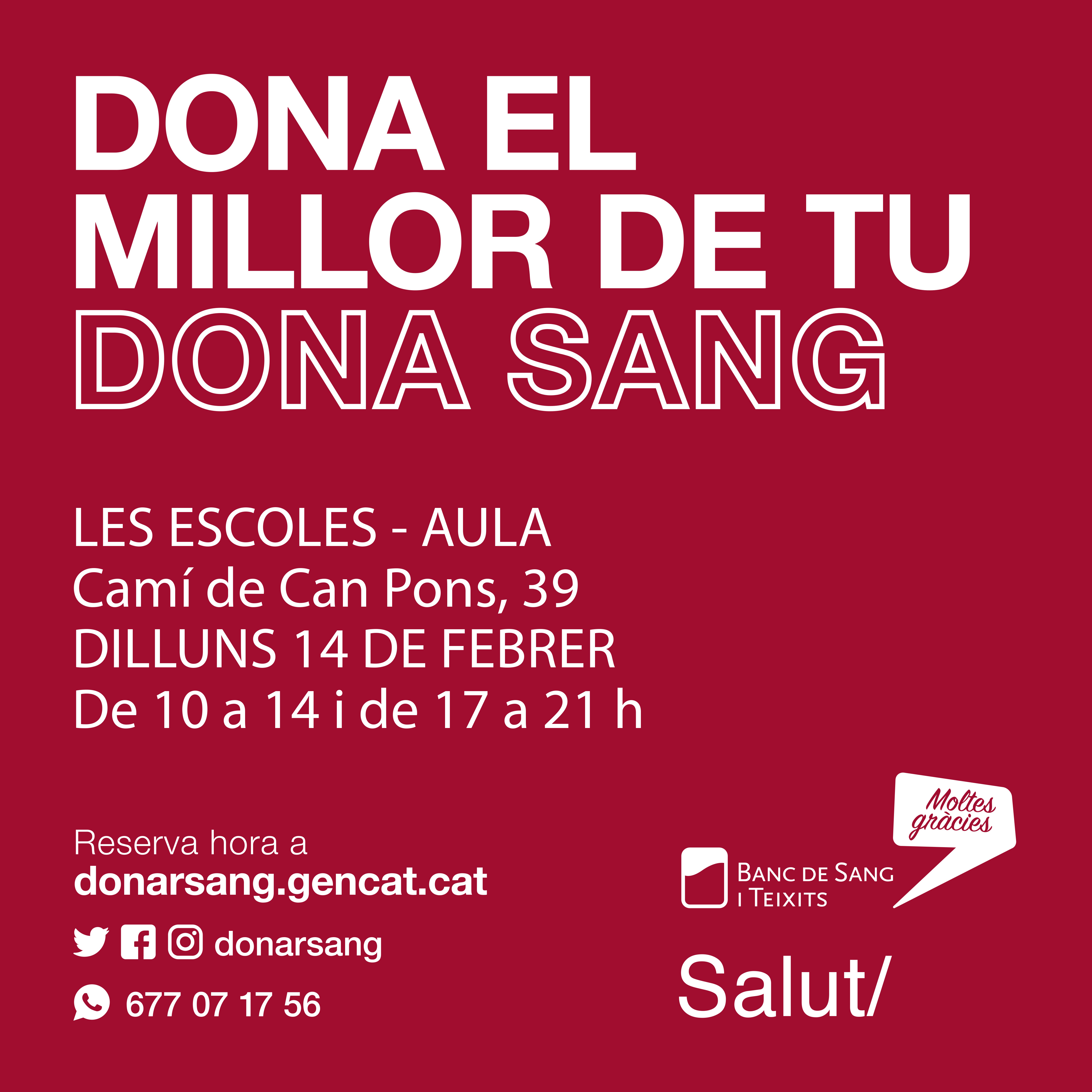 Jornada de donaci&oacute; de sang