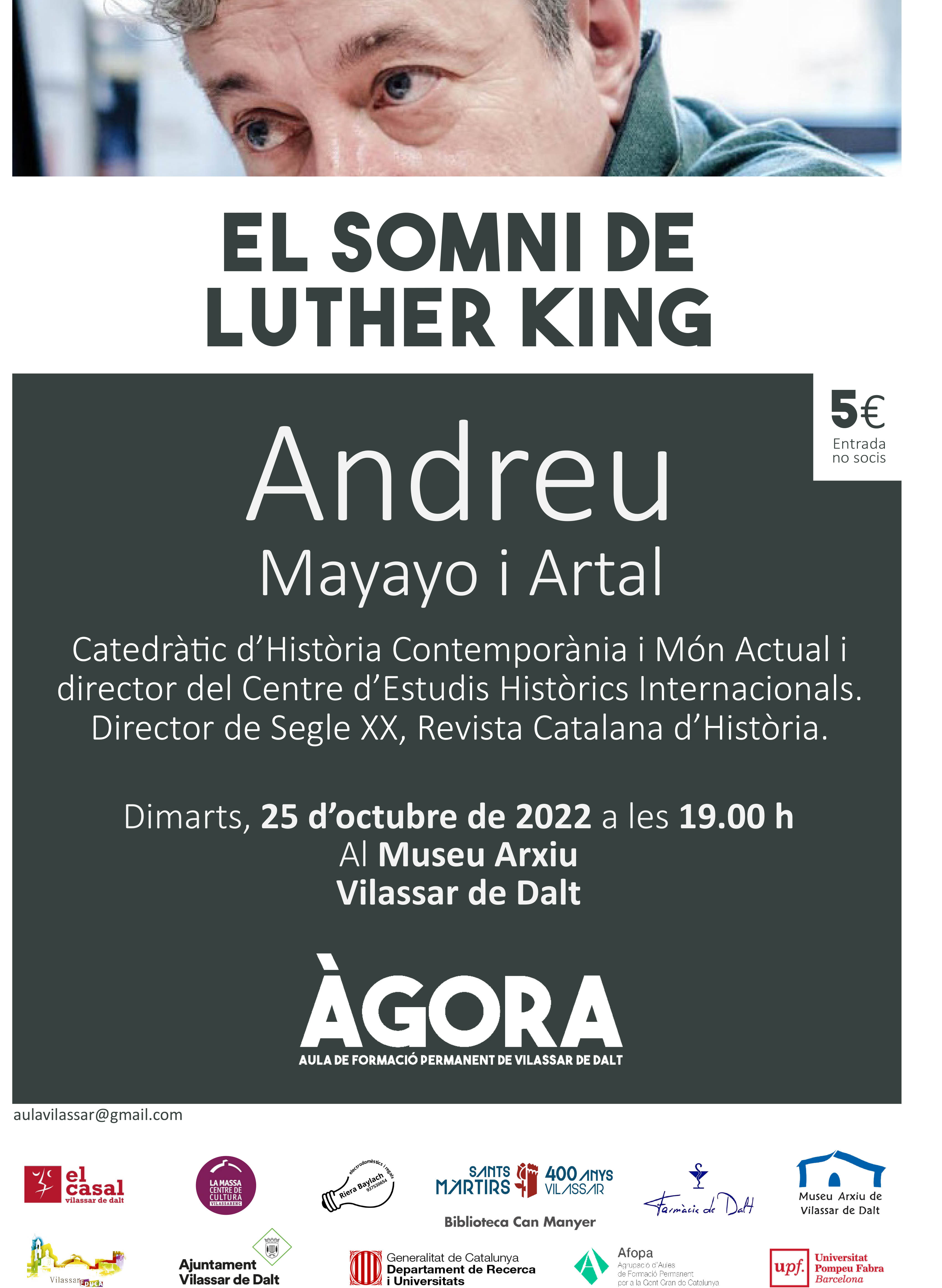 Àgora Vilassar: El somni de Luther King