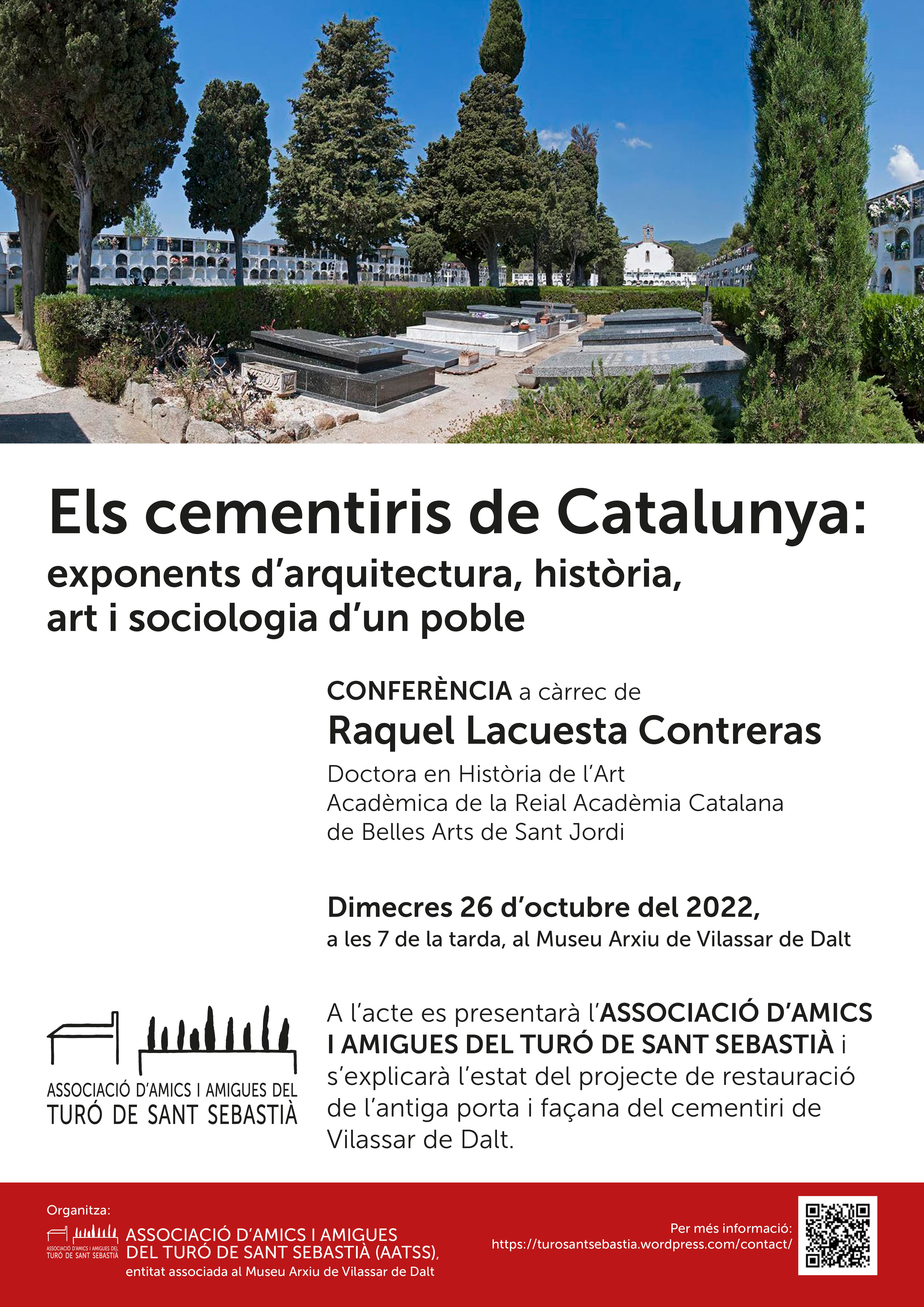 Conferència: Els cementiris de Catalunya. Exponents d'arquitectura, història, art i sociologia d'un poble