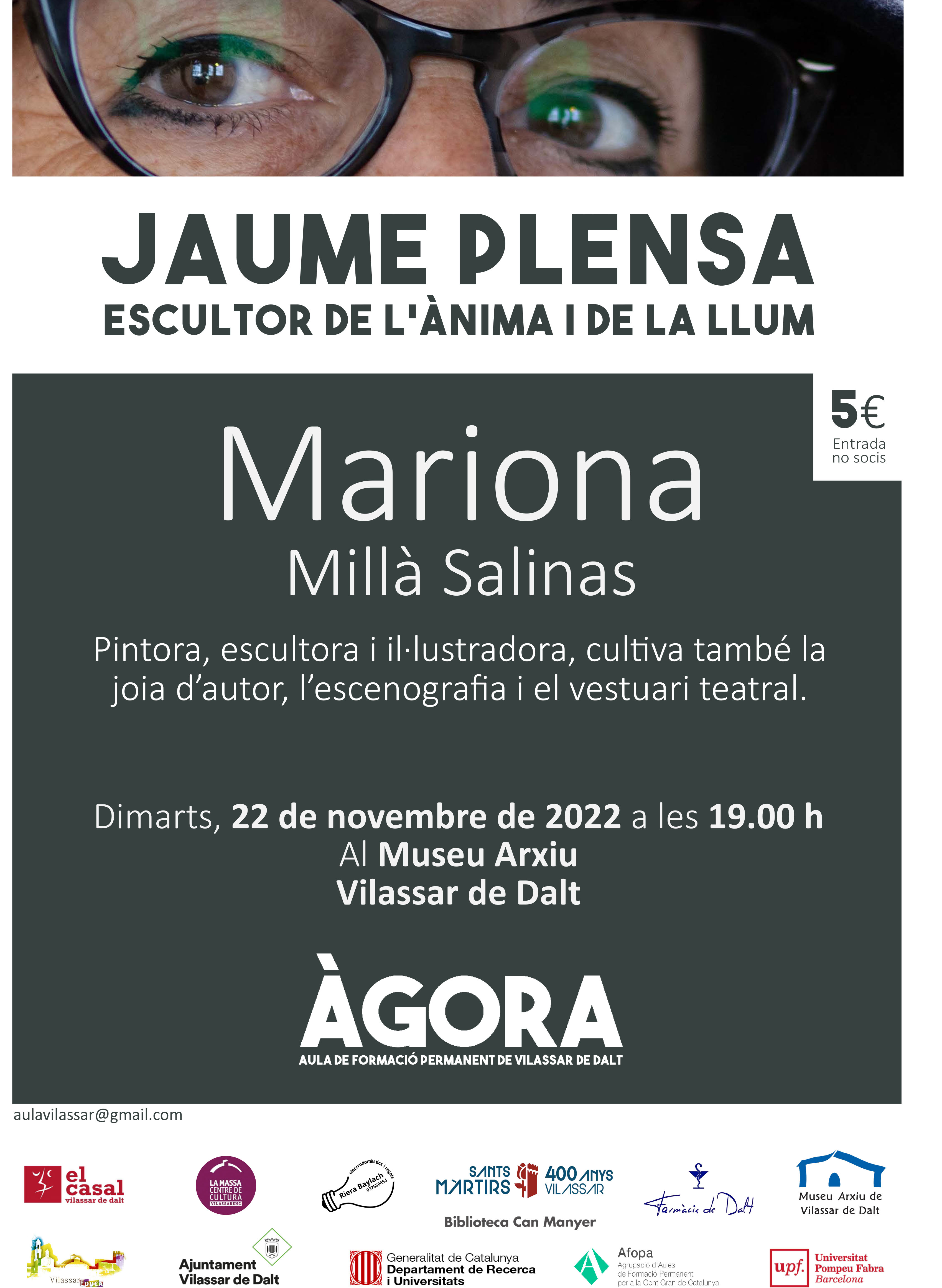 Àgora Vilassar: Jaume Plensa, escultor de l'ànima i de la llum