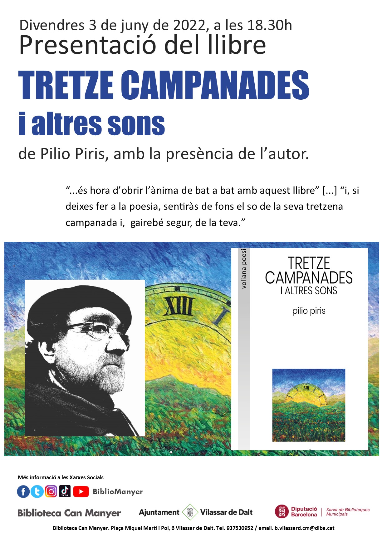 Presentació del llibre 'Tretze campanades i altres sons'