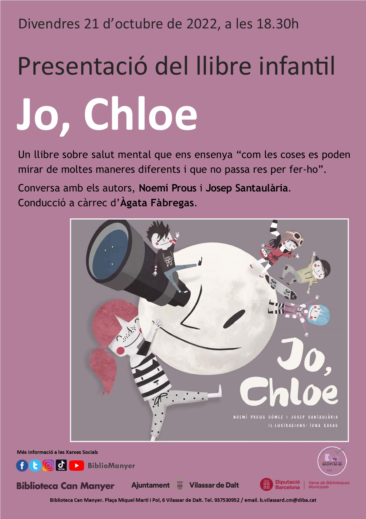 Presentació del llibre infantil 'Jo, Chloe'