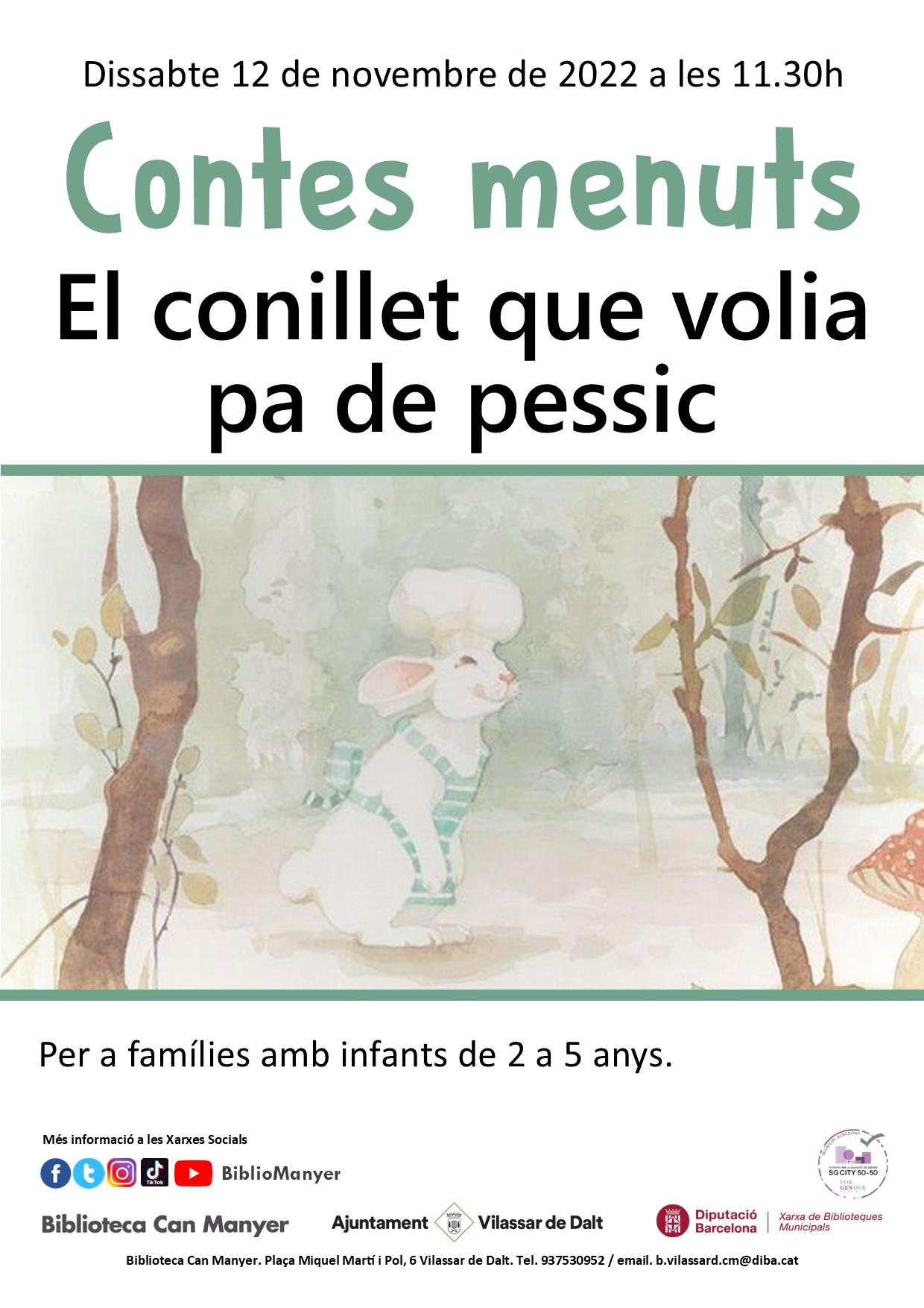 Contes menuts: El conillet que volia pa de pessic