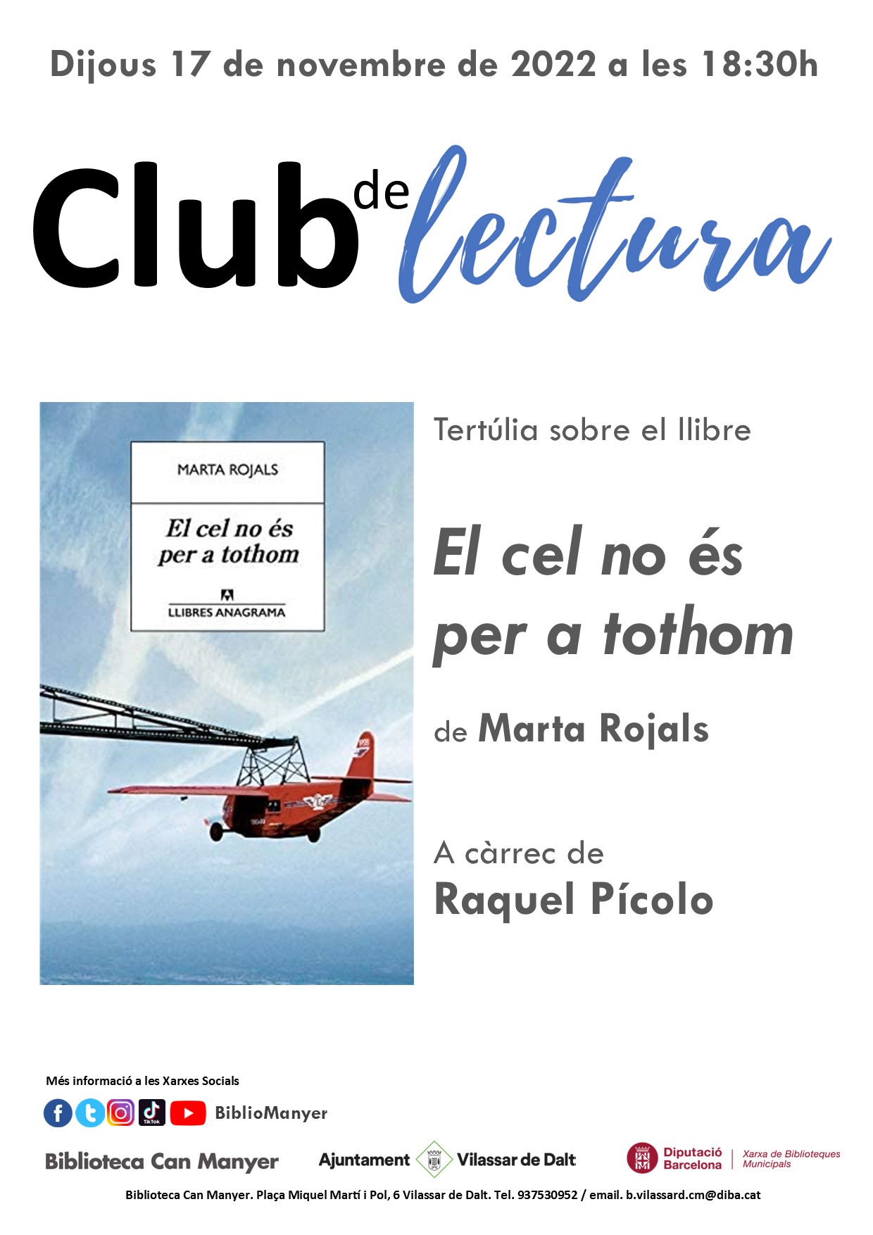 Club de lectura: El cel no és per a tothom