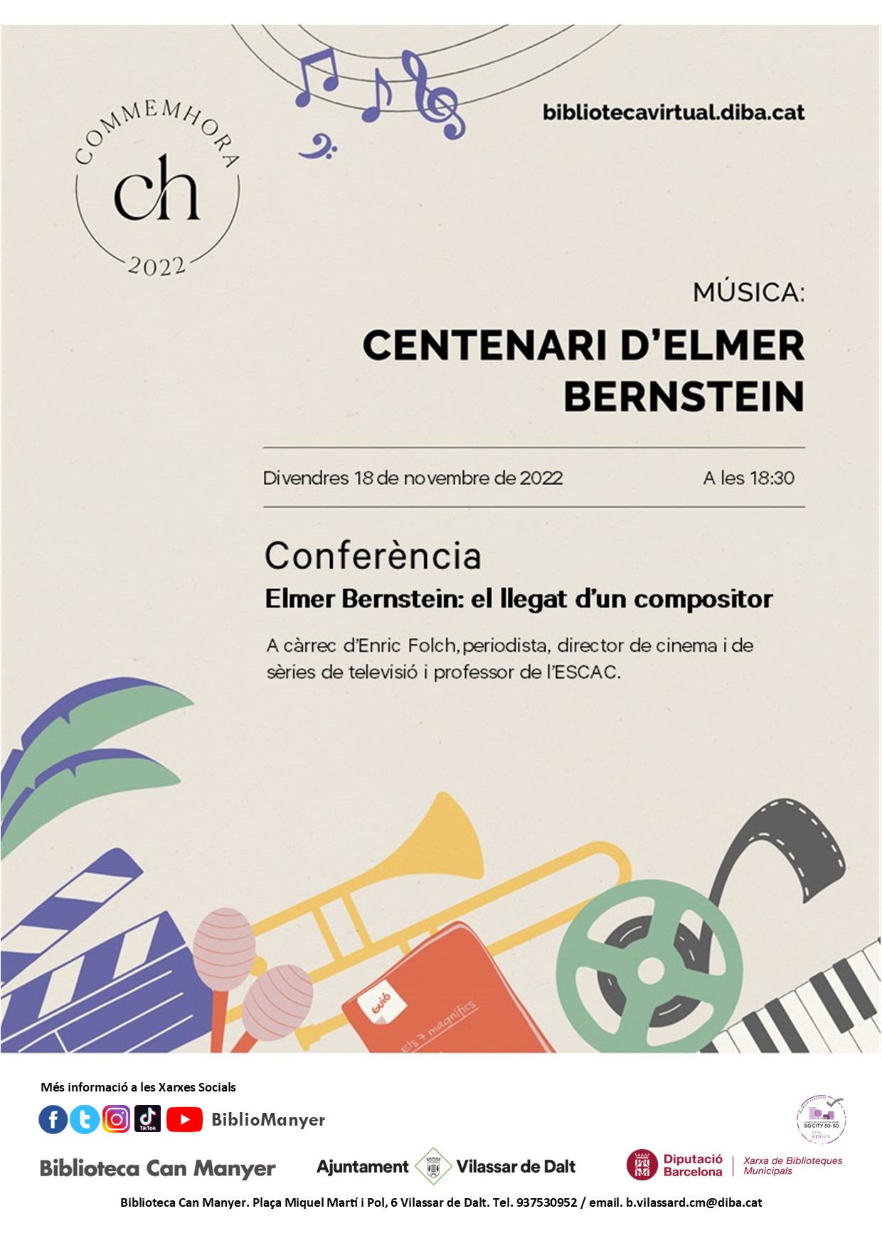 Conferència: Elmer Bernstein, el llegat d'un compositor