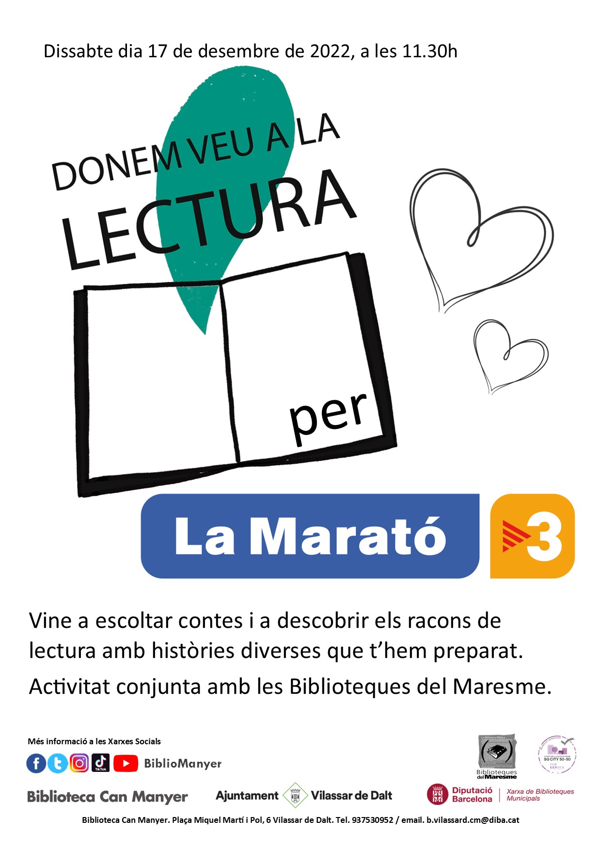 Donem veu a la lectura per La Marató