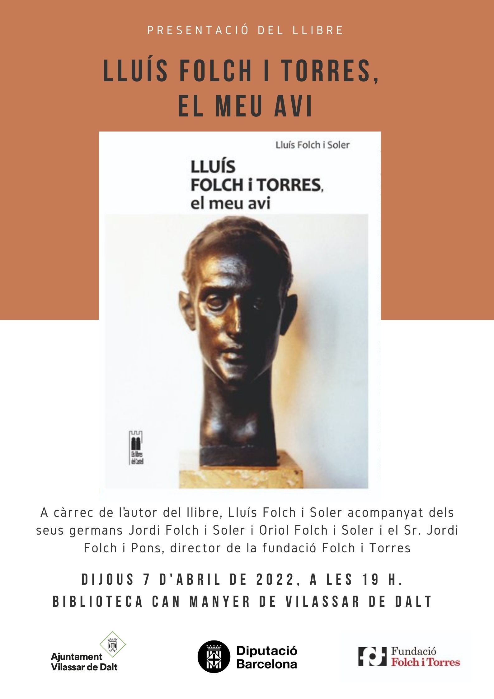 Presentaci&oacute; del llibre 'Llu&iacute;s Folch i Torres,  el meu avi'