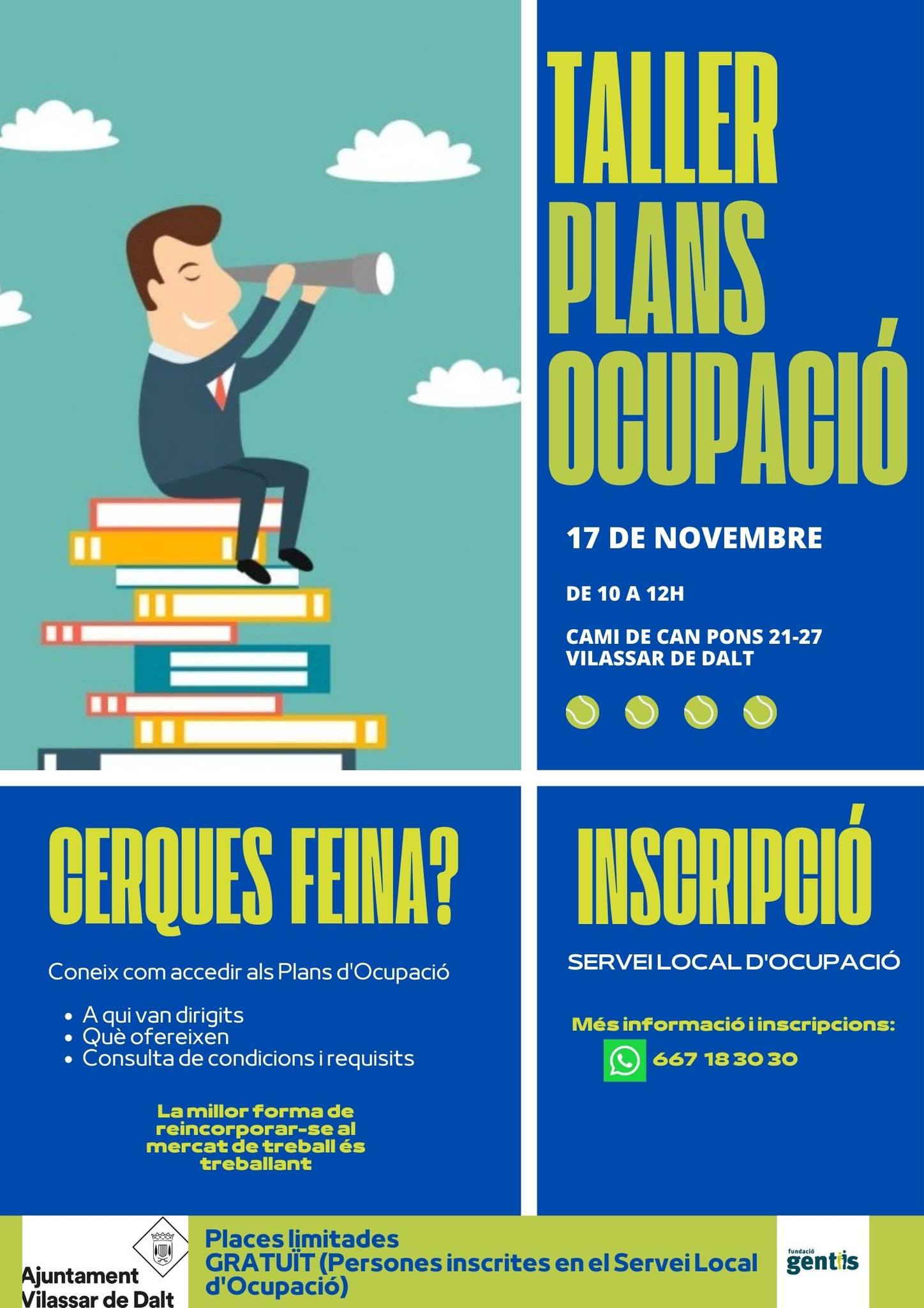 Taller Plans d'ocupació