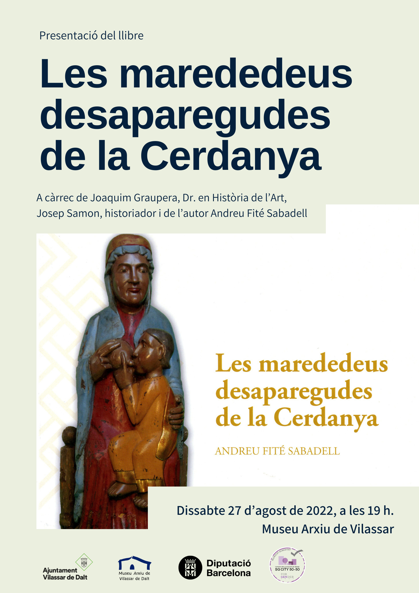 Sants Genís 22: Presentació del llibre 'Les marededeus desaparegudes de la Cerdanya