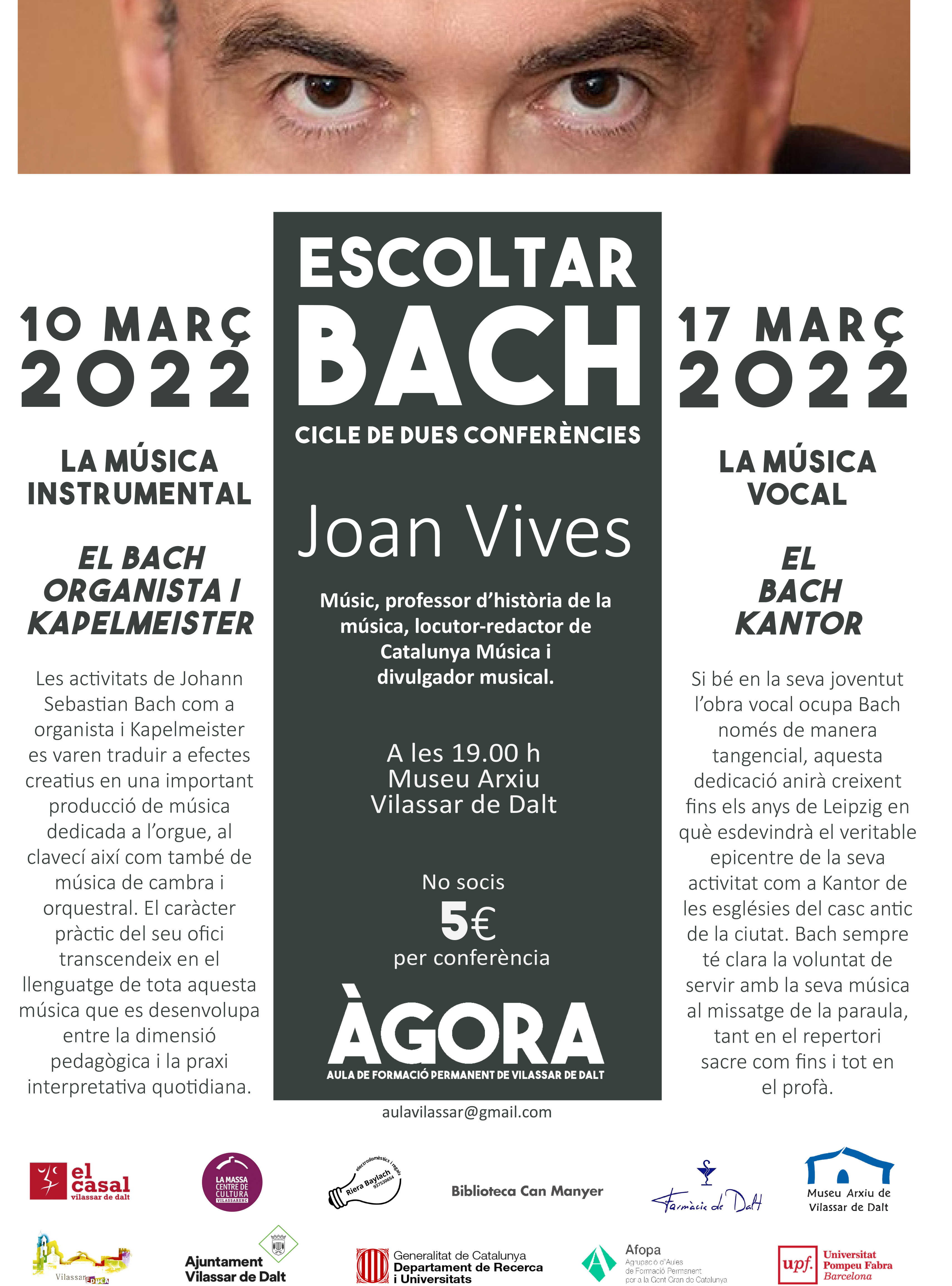 &Agrave;gora Vilassar: Escoltar Bach. La m&uacute;sica instrumental