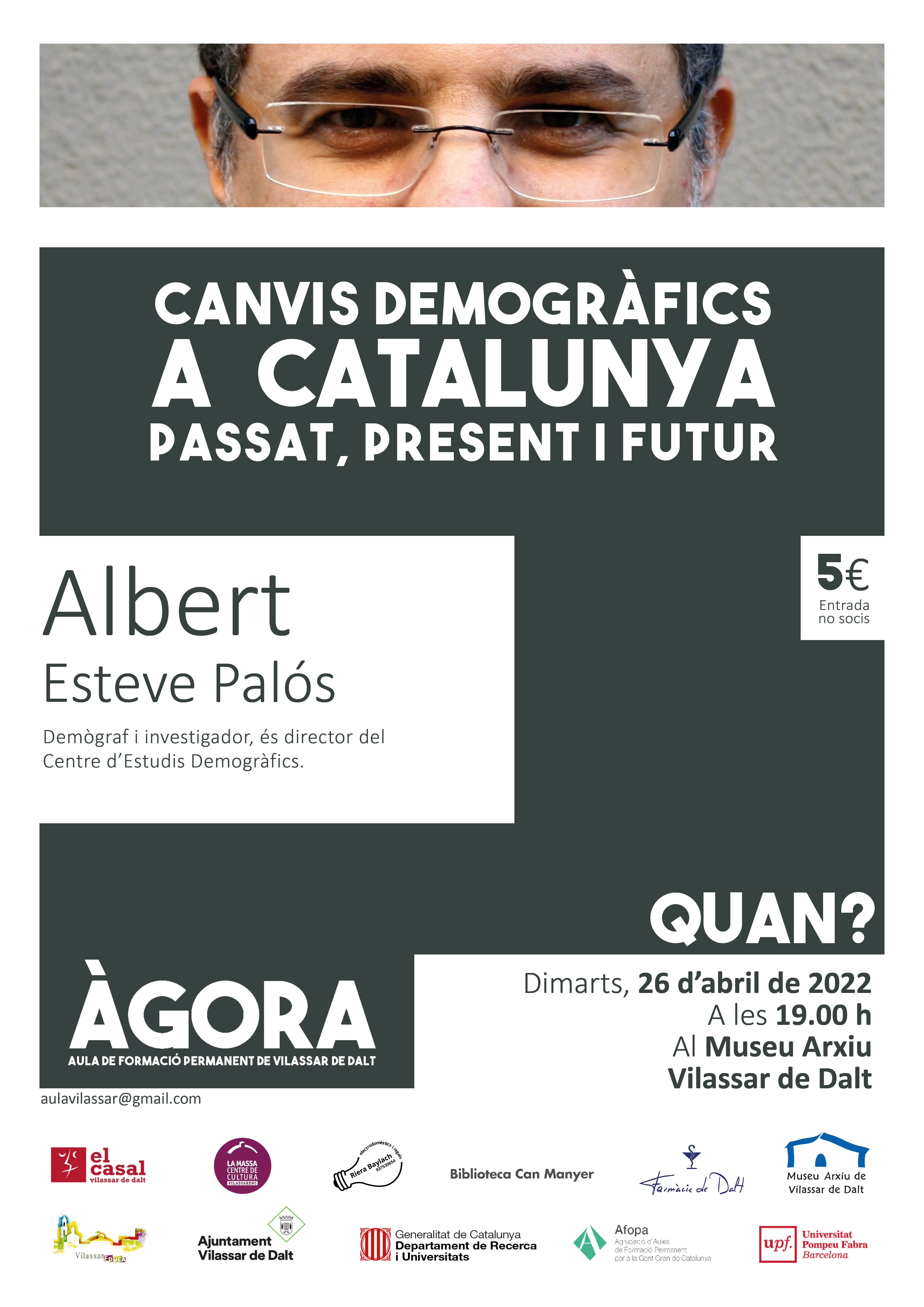 &Agrave;gora Vilassar: Canvis demogr&agrave;fics a Catalunya
