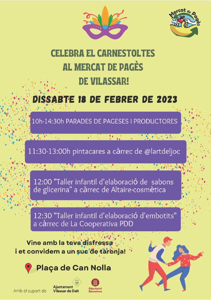Festa de Carnaval al Mercat de pagès