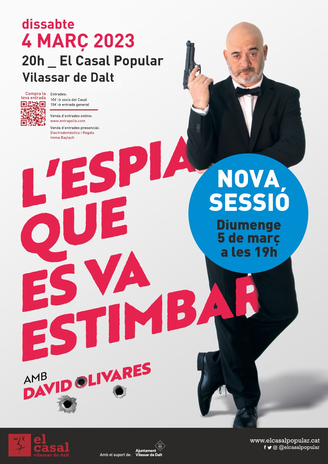 NOVA FUNCIÓ! 'L'espia que es va estimbar' amb David Olivares