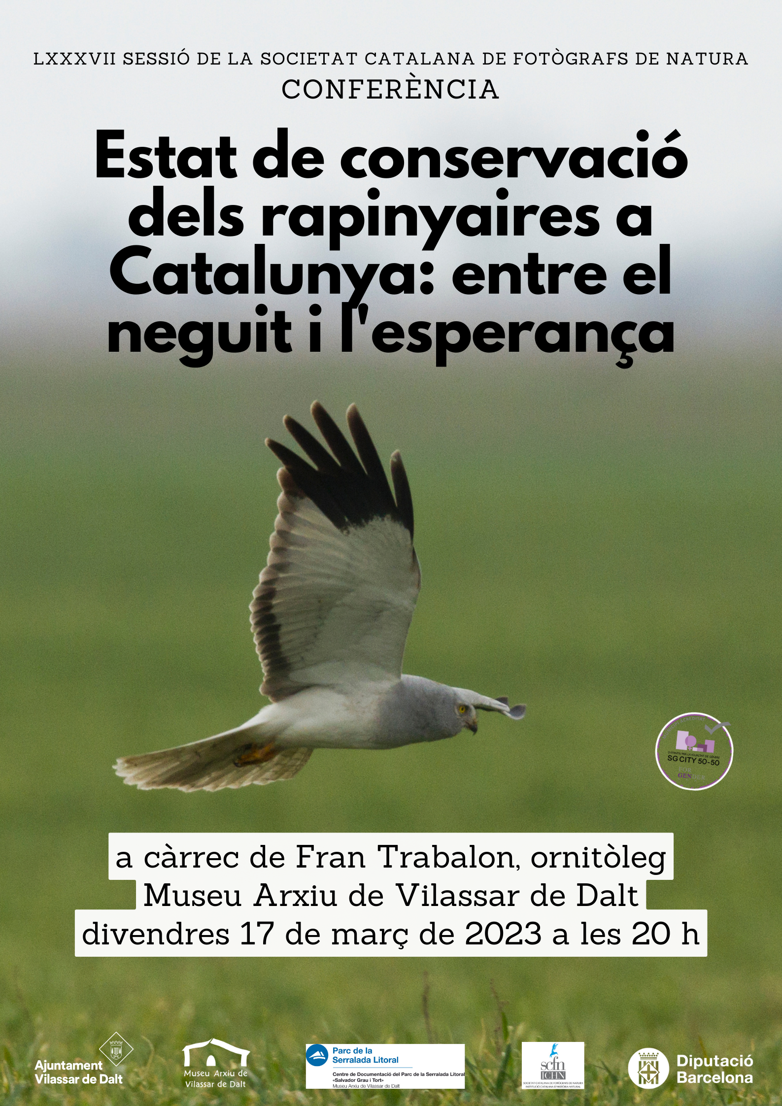 Conferència 'Estat de conservació dels rapinyaires a Catalunya: entre el neguit i l'esperança'