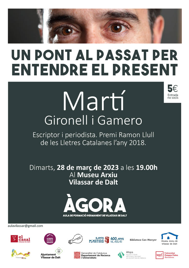 Àgora Vilassar: Un pont al passat per entendre el present