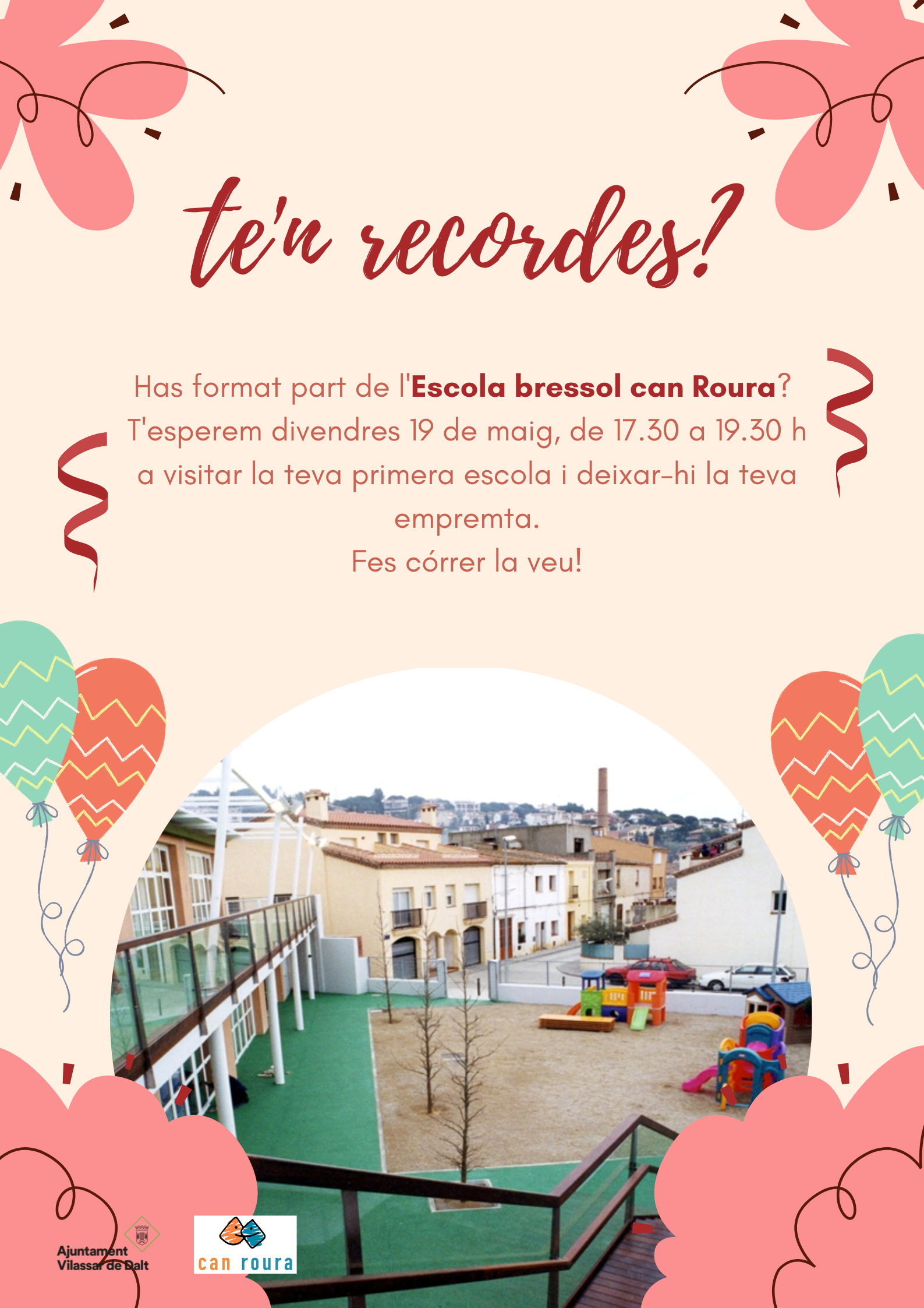 Te'n recordes? Aniversari de l'Escola bressol Can Roura