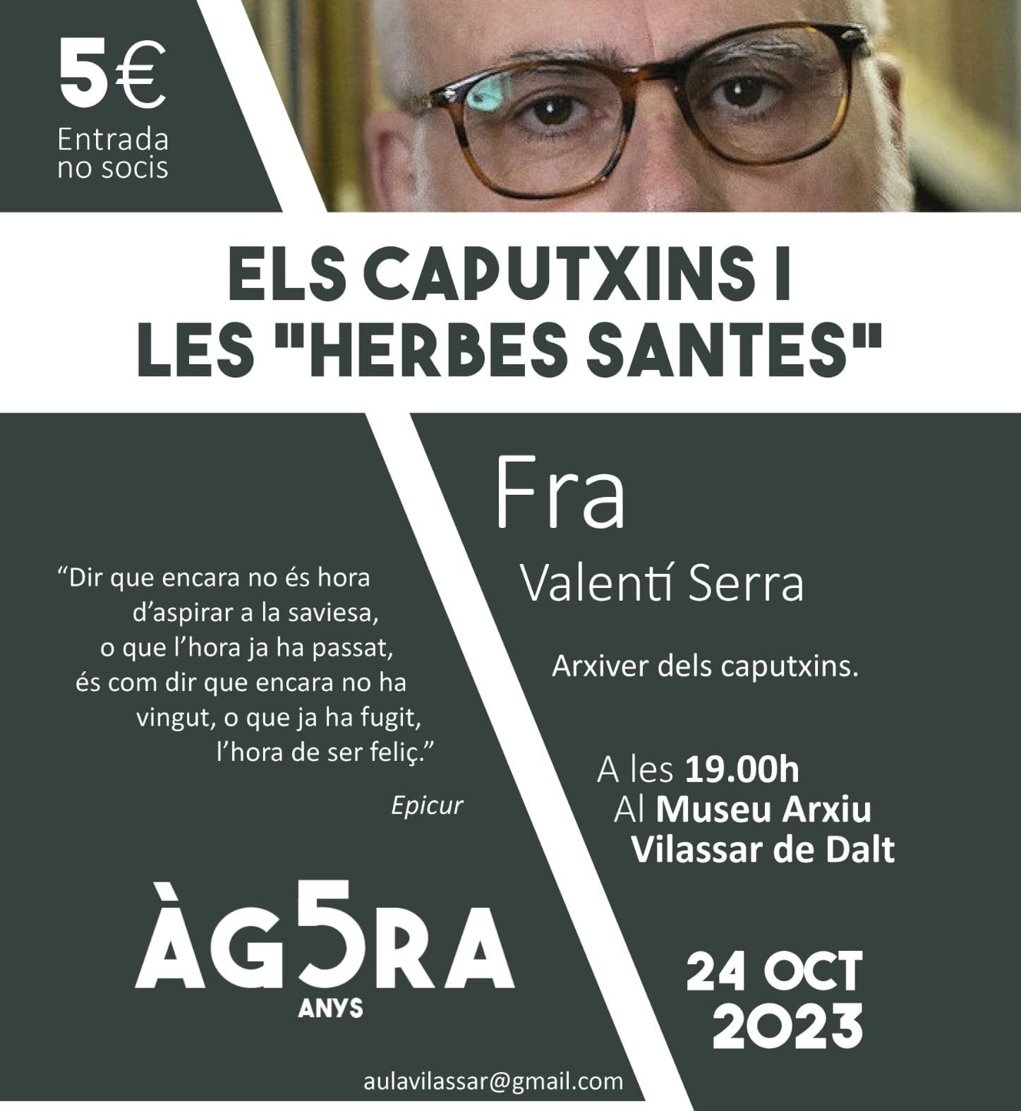 Àgora Vilassar: 'Els caputxins i les herbes santes'