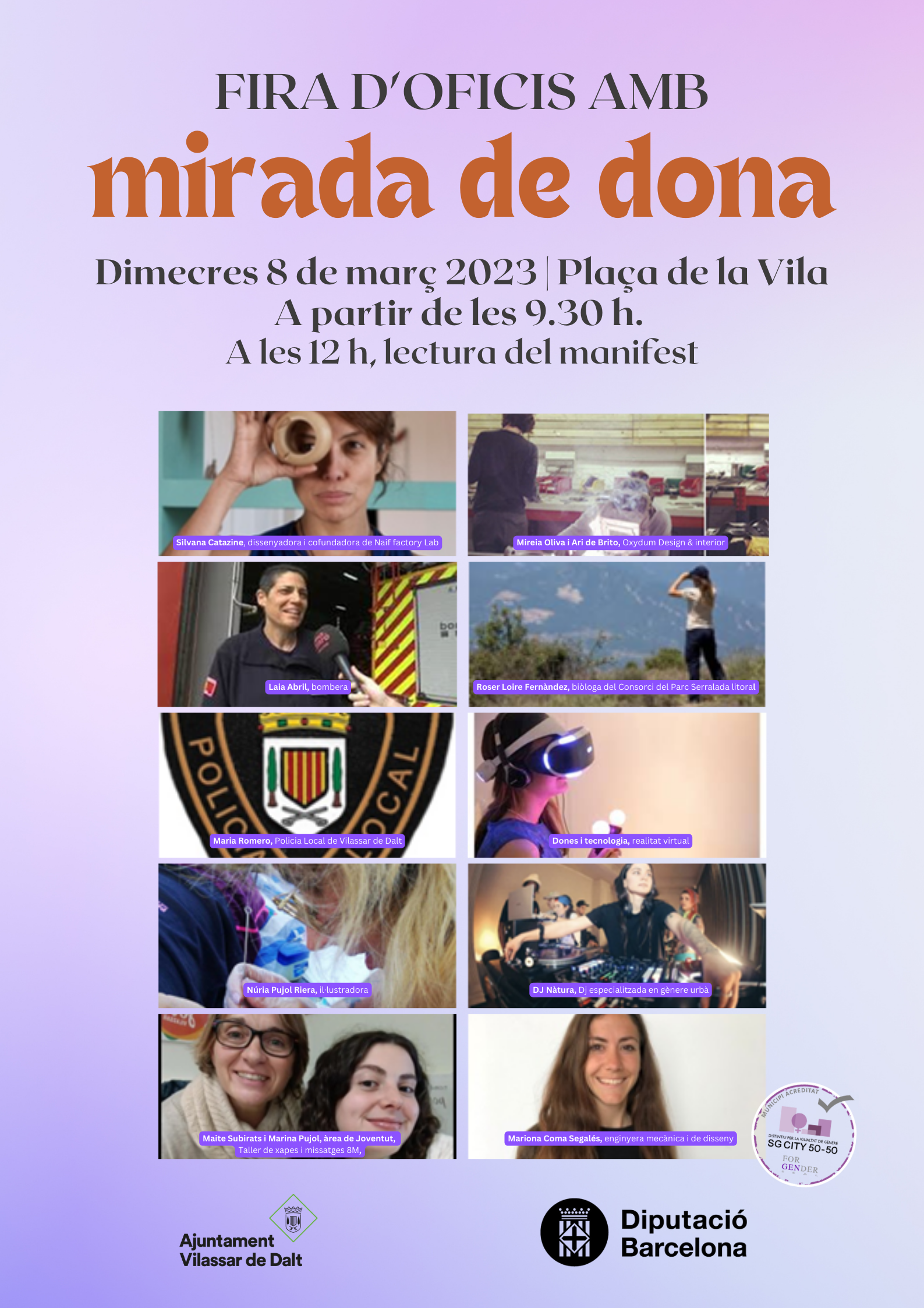 8M. Fira d'oficis amb mirada de dona