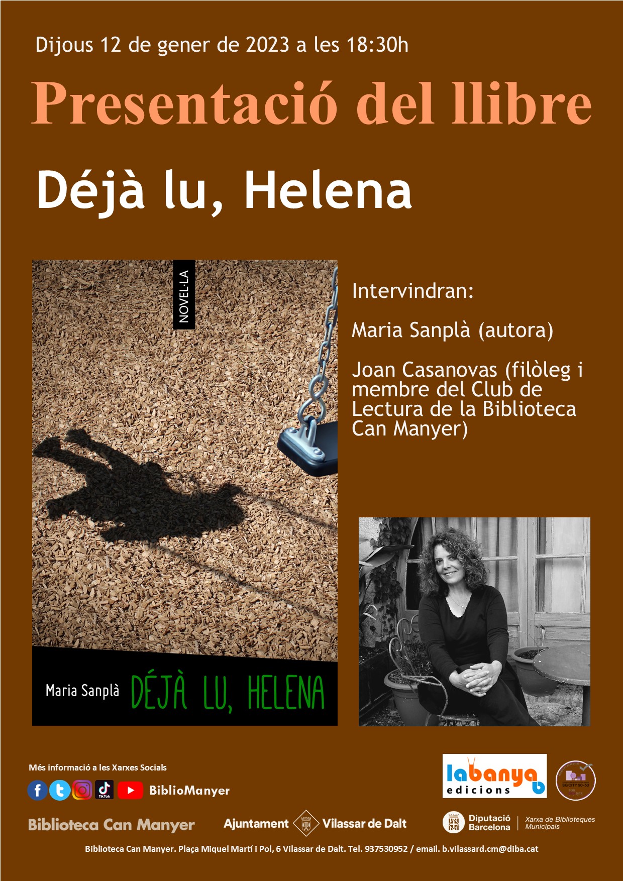 Presentació del llibre 'Déjà lu, Helena'