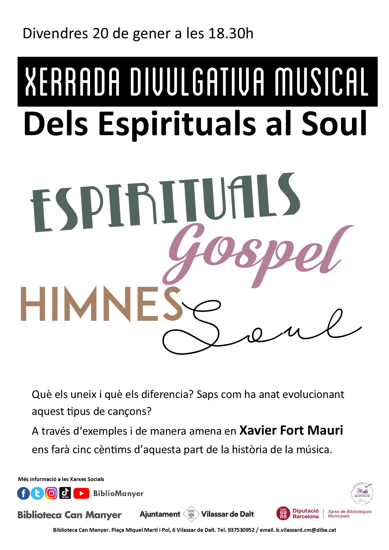 Xerrada de divulgació musical