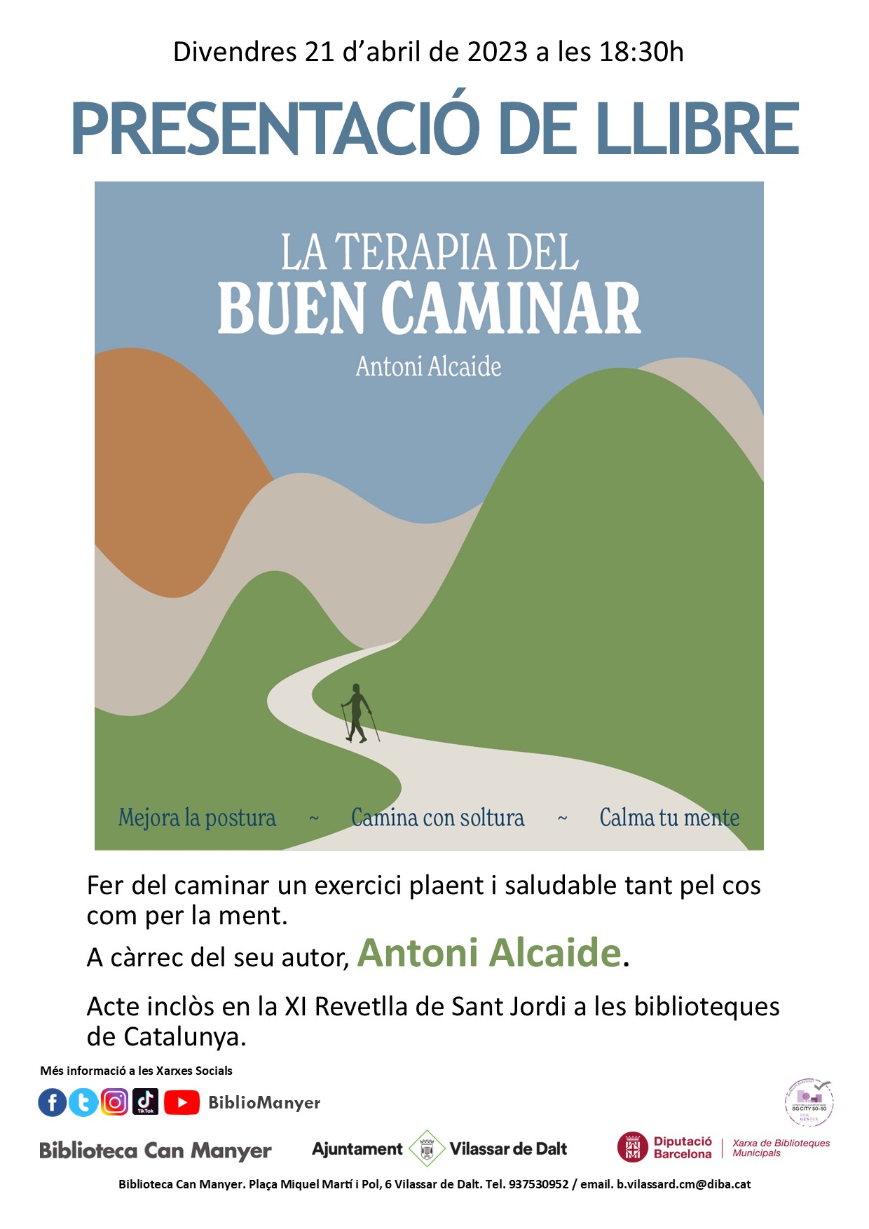 Presentació del llibre 'La terapia del buen caminar'
