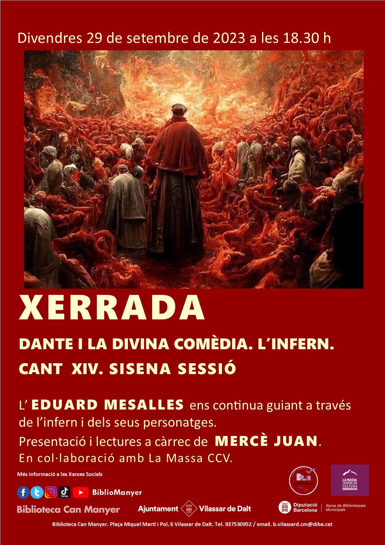 Xerrada 'Dante i la Divina comèdia. L'infern. Cant XIV'