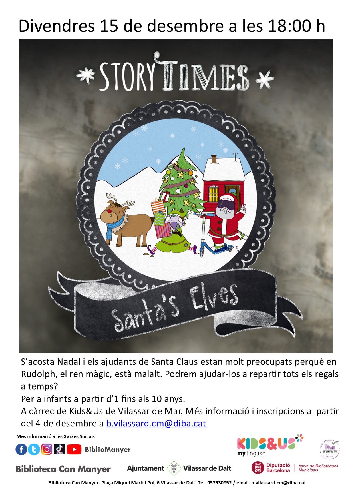 Storytimes 'Santa's elves'