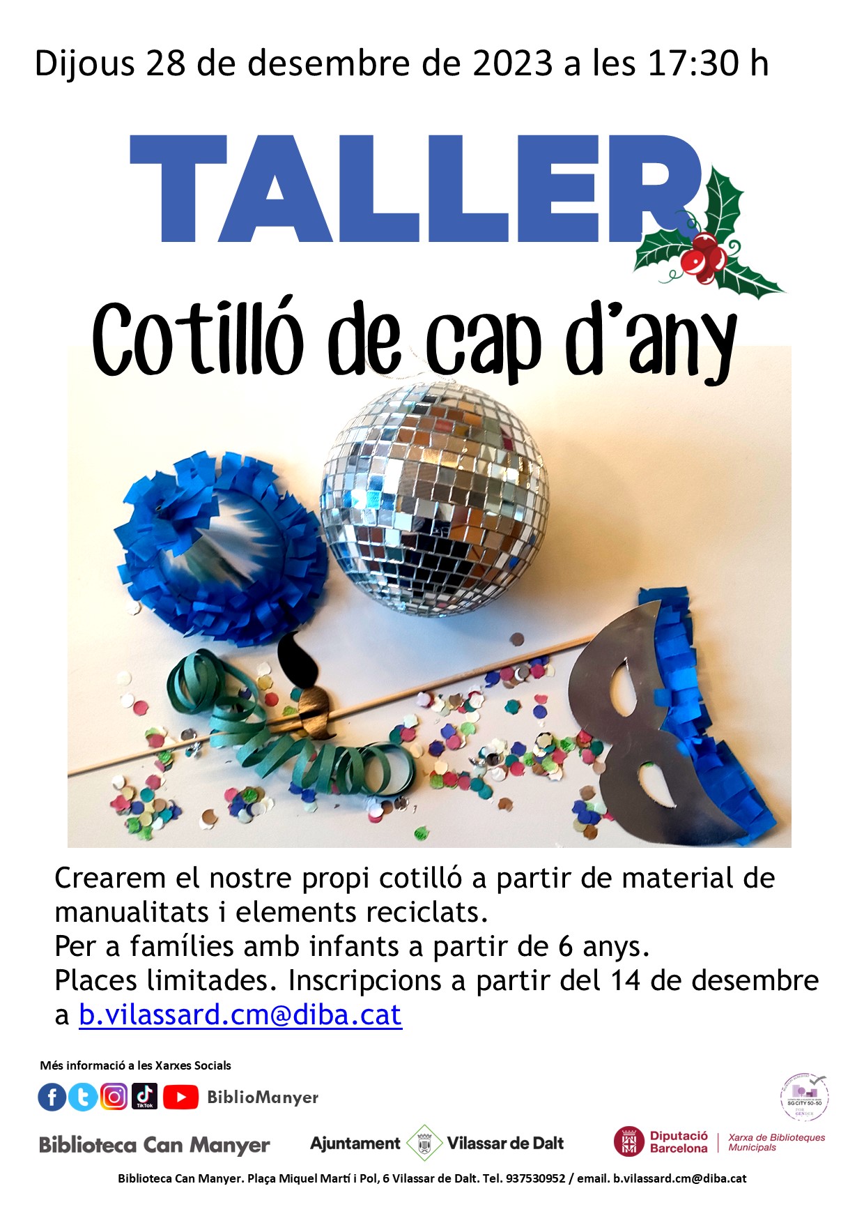 Taller familiar 'Fem el cotilló de Cap d'Any'