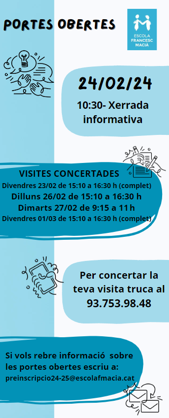 Portes obertes a l'Escola Francesc Macià