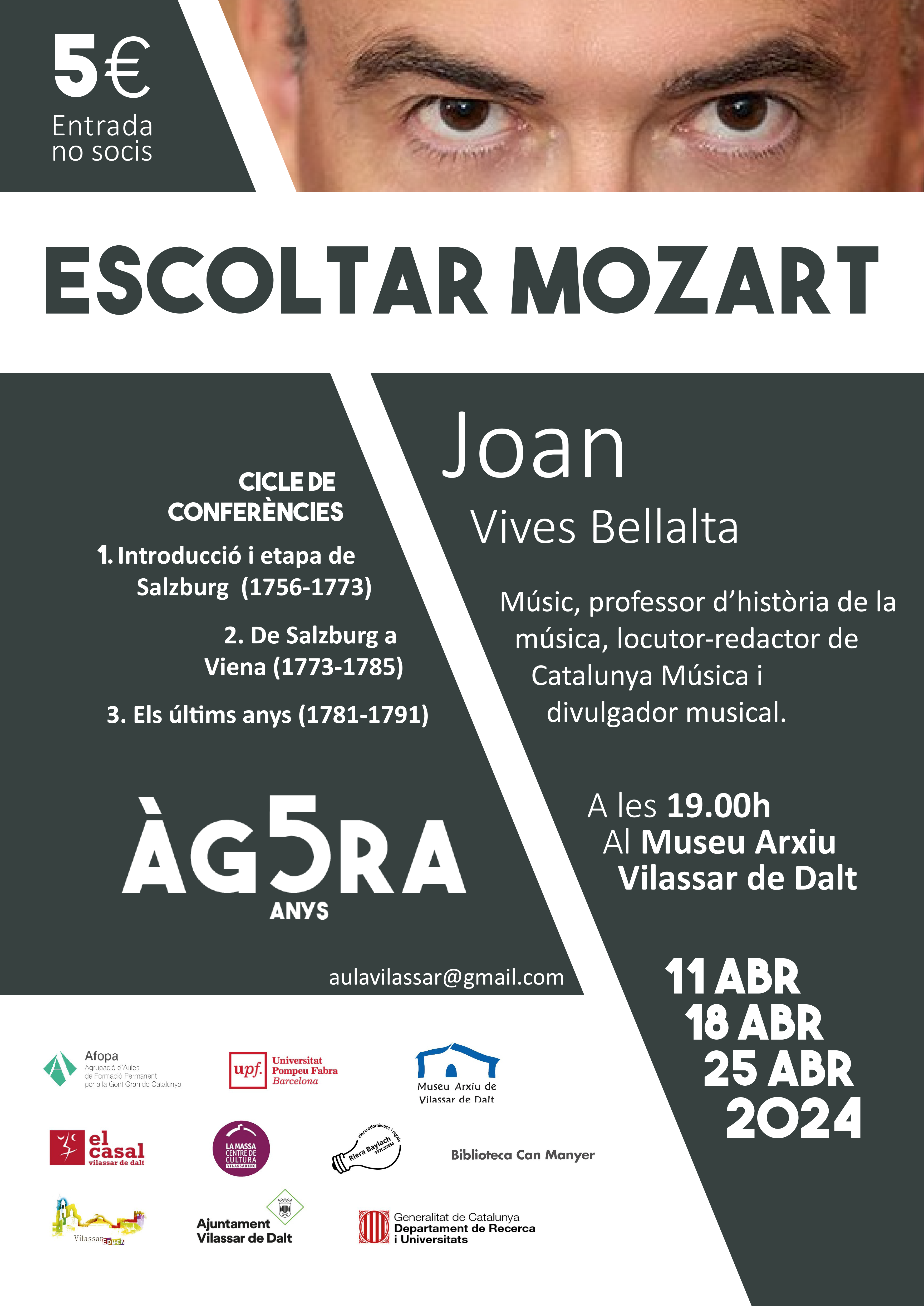 Àgora Vilassar: Escoltar Mozart