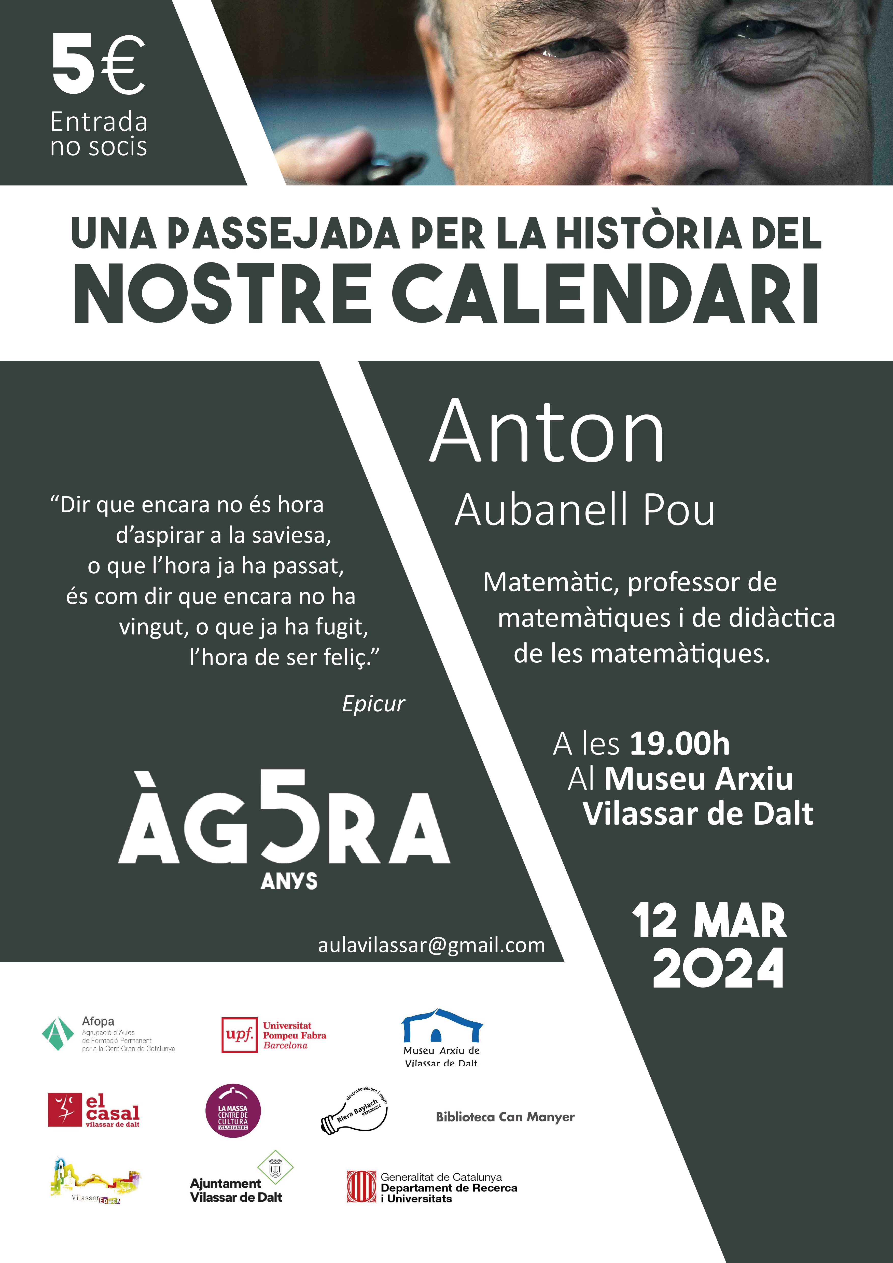 Àgora Vilassar: Una passejada per la història del nostre calendari