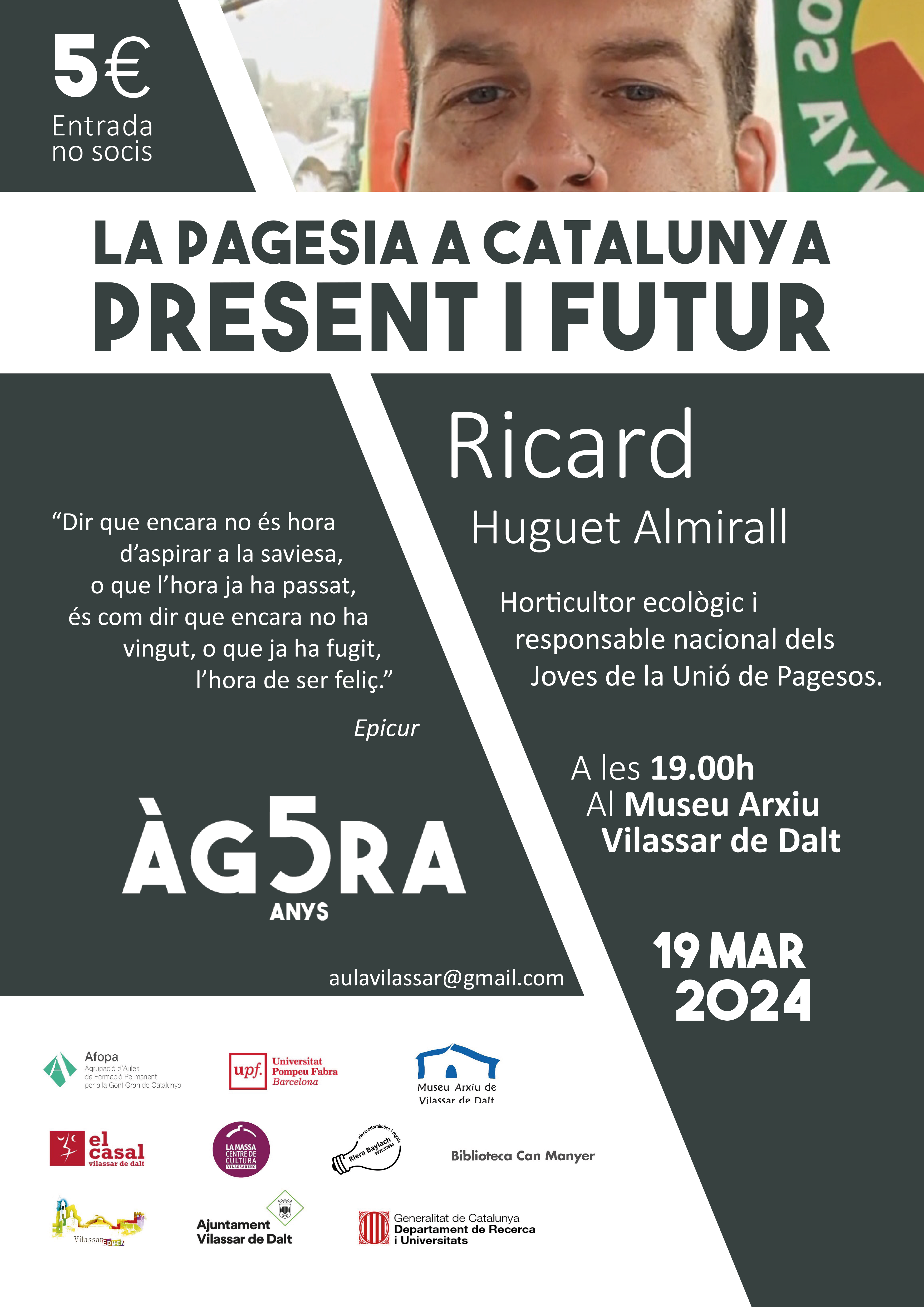 Àgora Vilassar. 'La pagesia a Catalunya, present i futur'