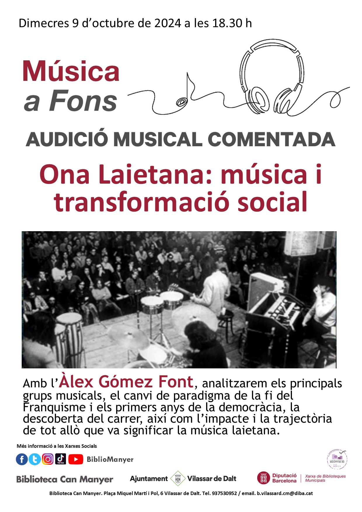 Audició comentada. 'Ona Laietana: música i transformació social'