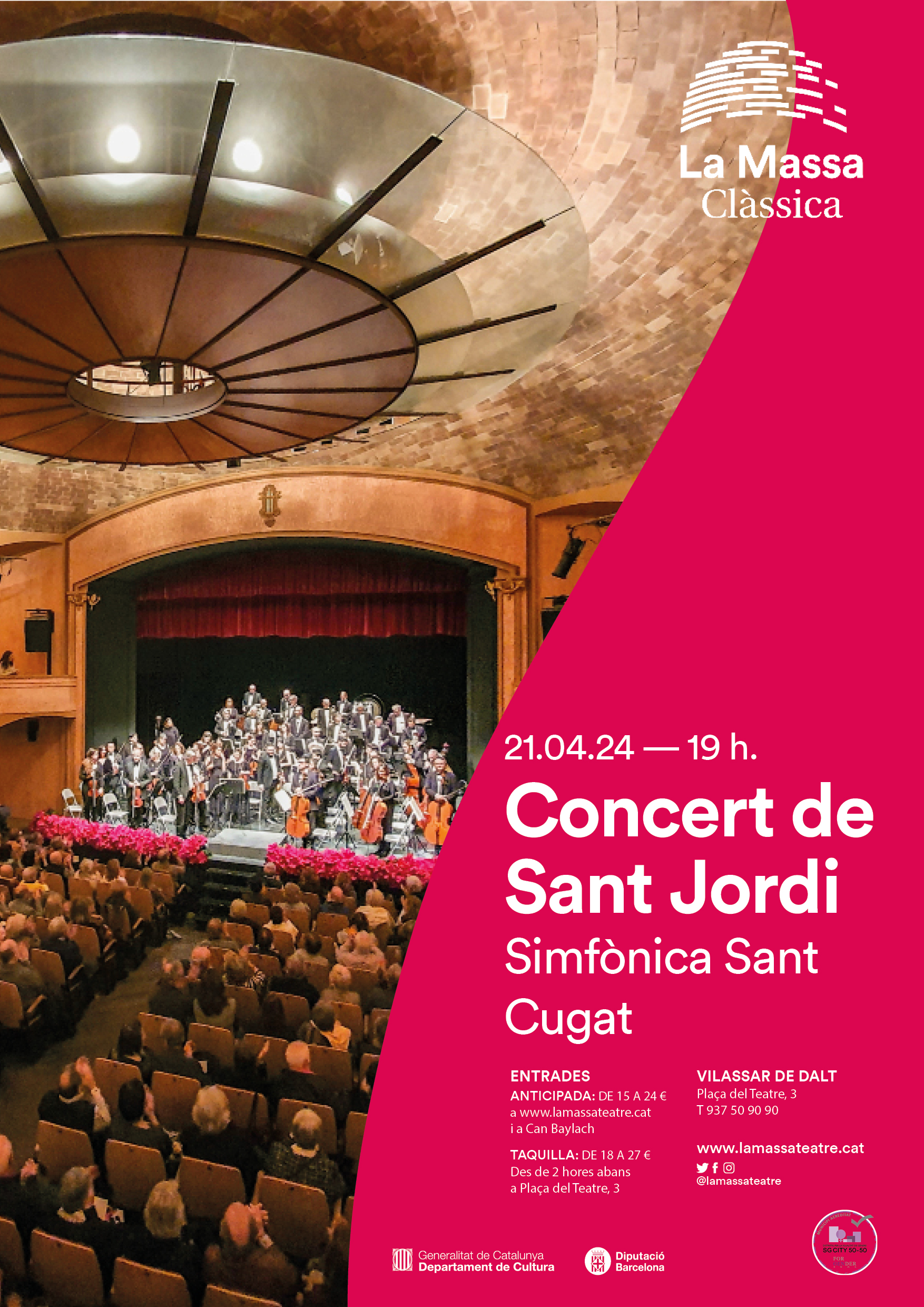 Temporada de Clàssica. Concert de Sant Jordi