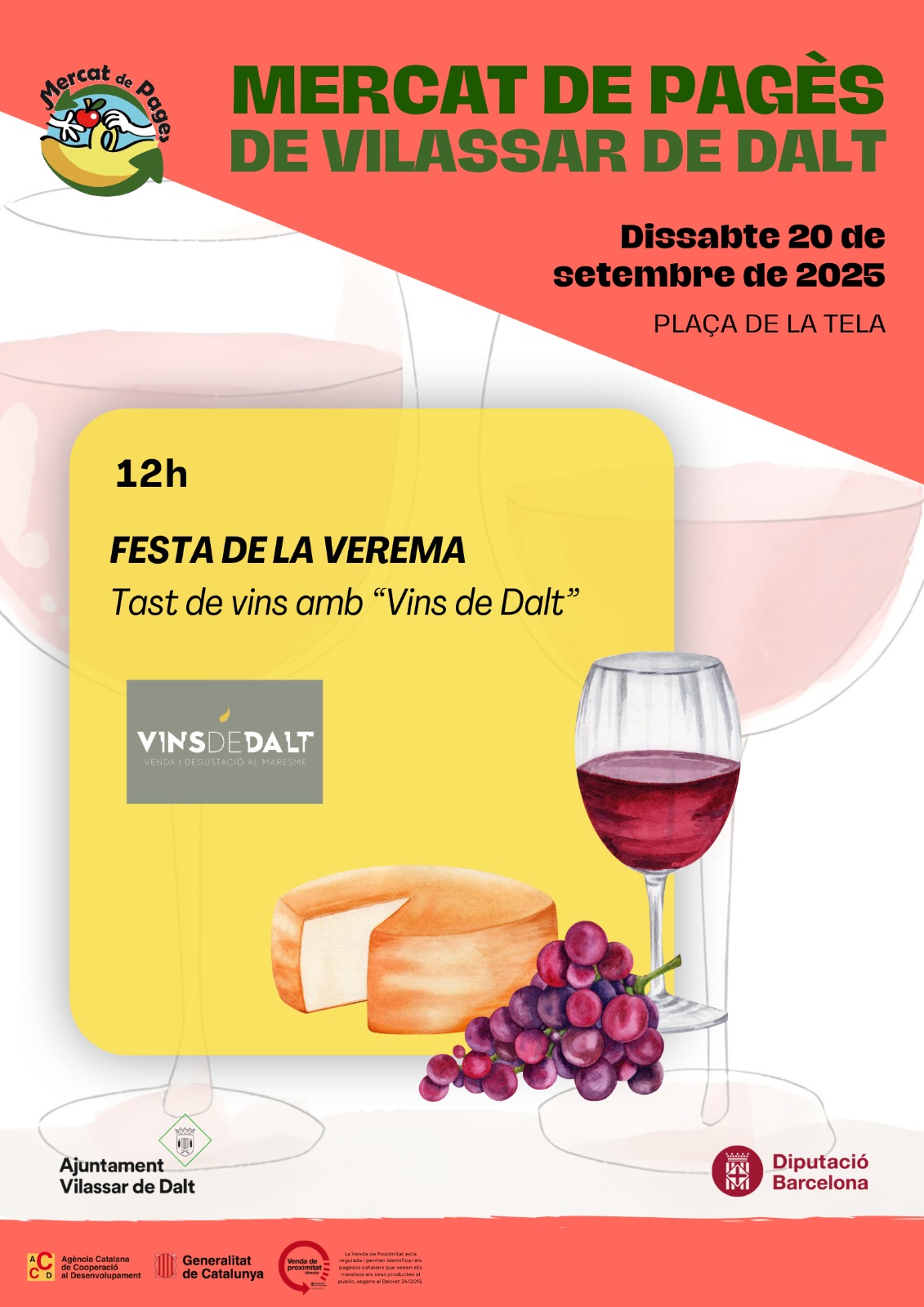 Festa de la verema al Mercat de pagès