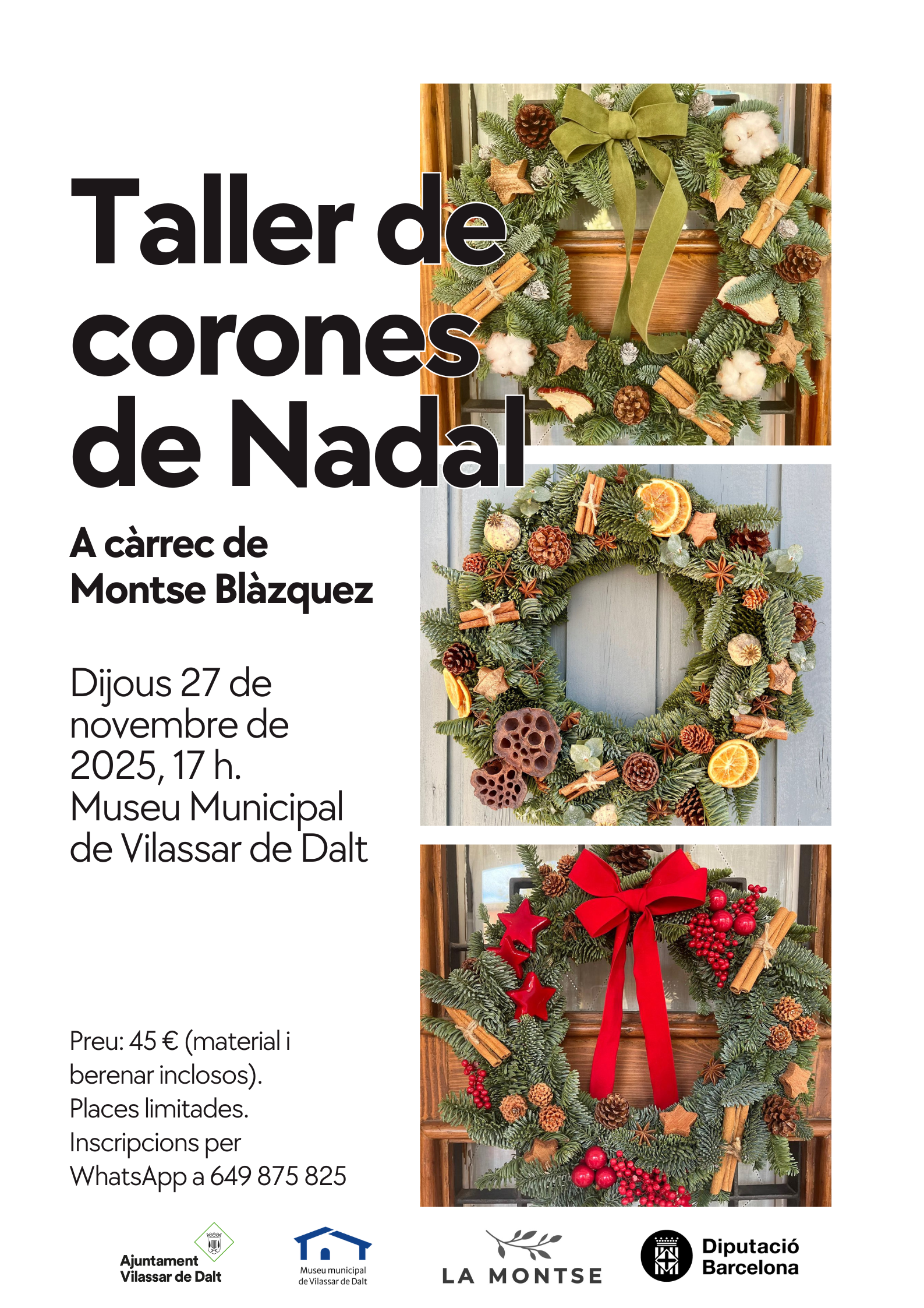 Taller de corones de Nadal