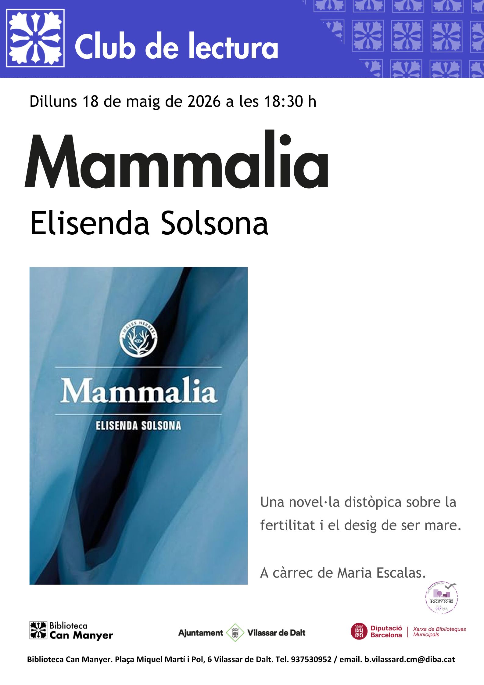 Club de lectura: 'Mammalia'