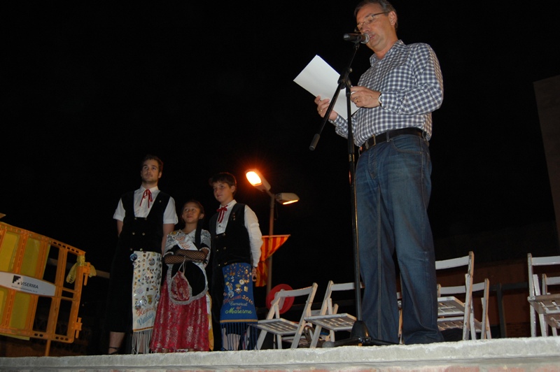 Lectura del manifest a càrrec de Josep Maria Matamoros