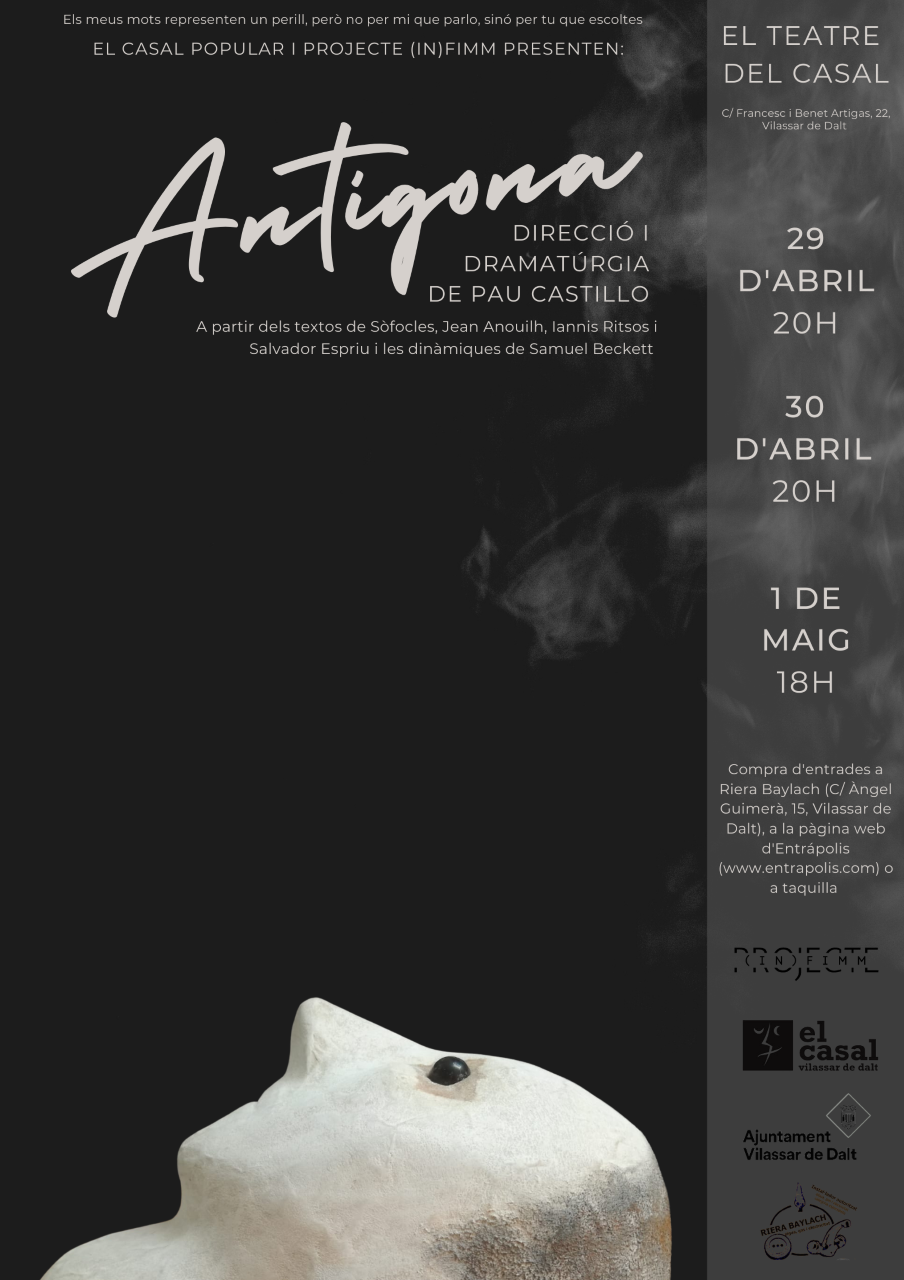 Sants M&agrave;rtirs 22: Ant&iacute;gona, Teatre al Casal